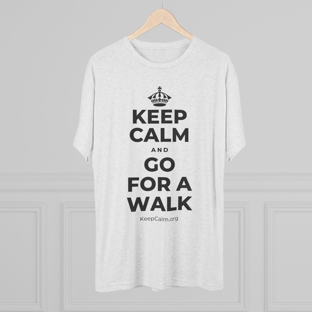 KEEP CALM AND GO FOR A WALK Tri-Blend Tee