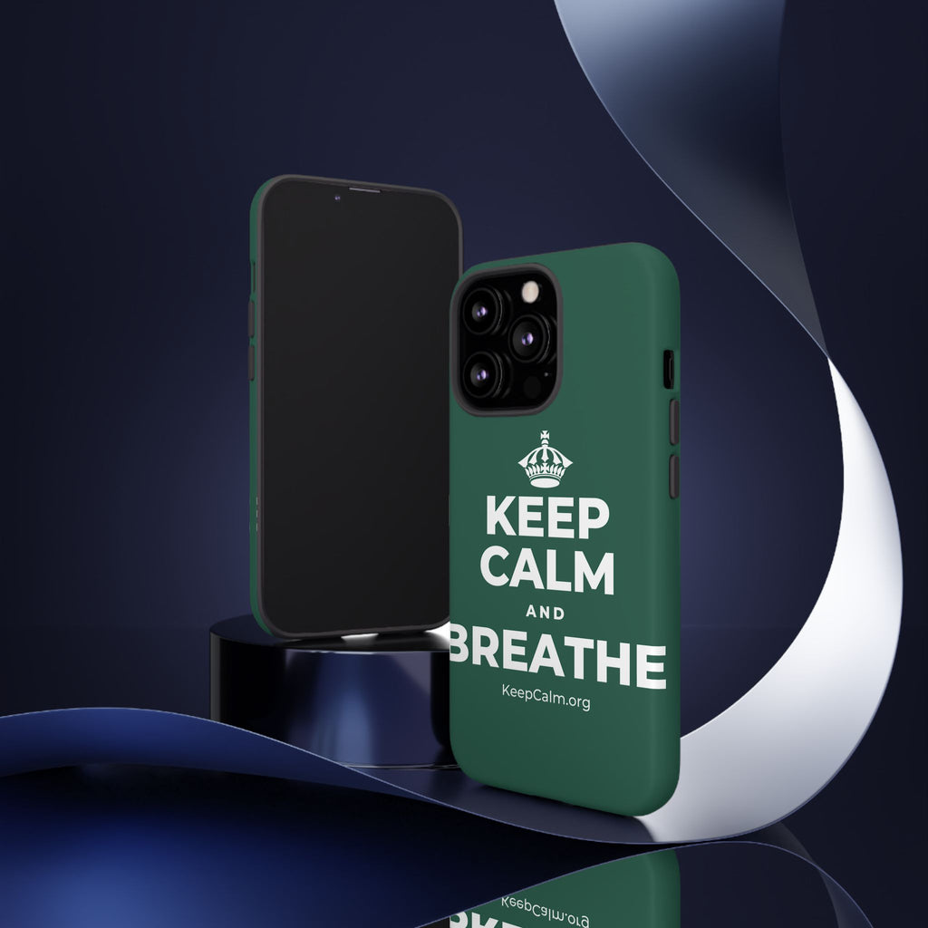 KEEP CALM AND BREATHE Phone Case