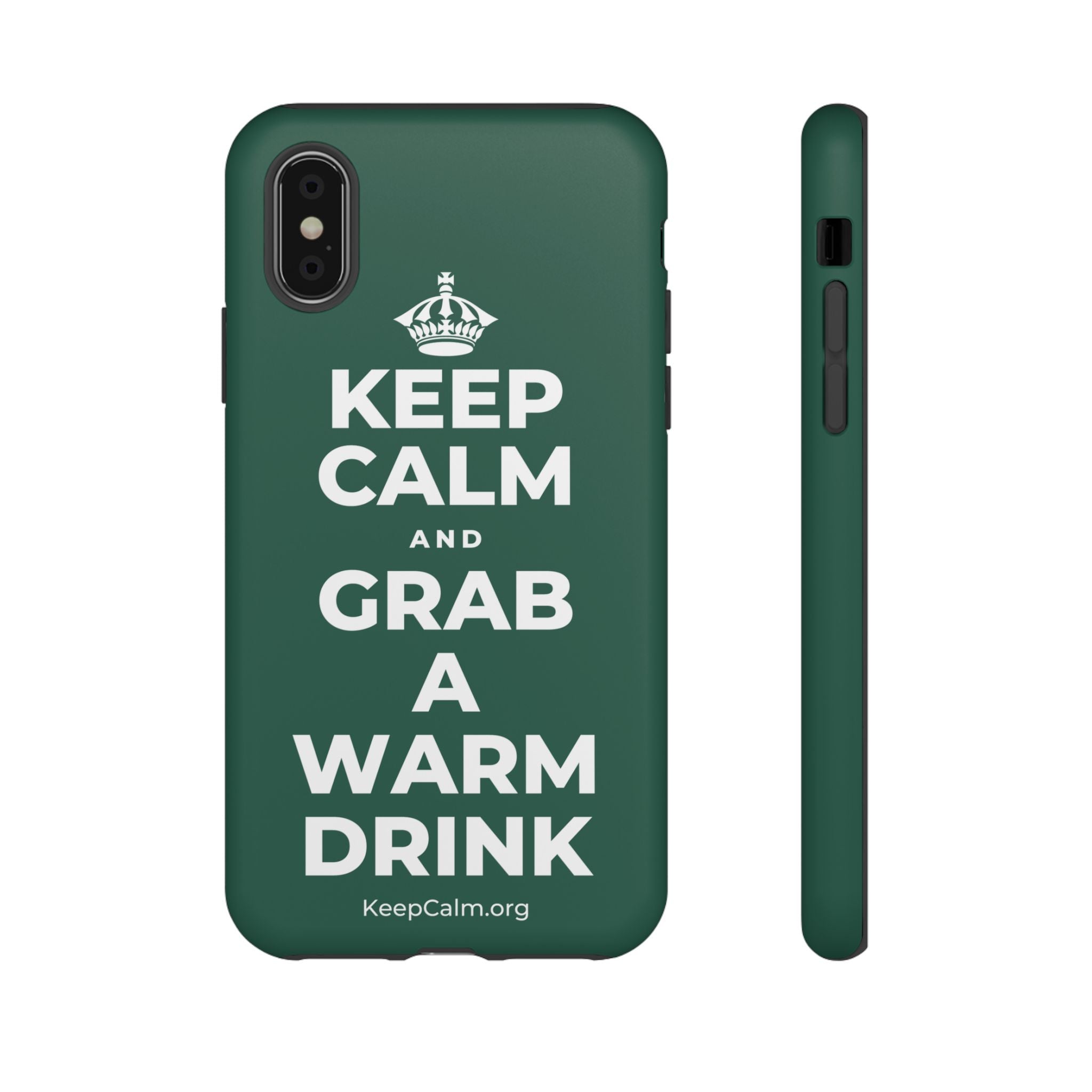 KEEP CALM AND GRAB A WARM DRINK Phone Case