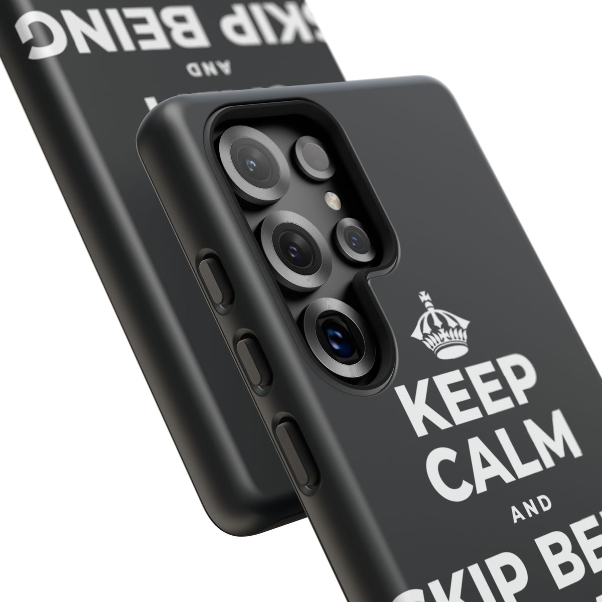 KEEP CALM AND SKIP BEING OKAY TODAY Phone Case (Dark)