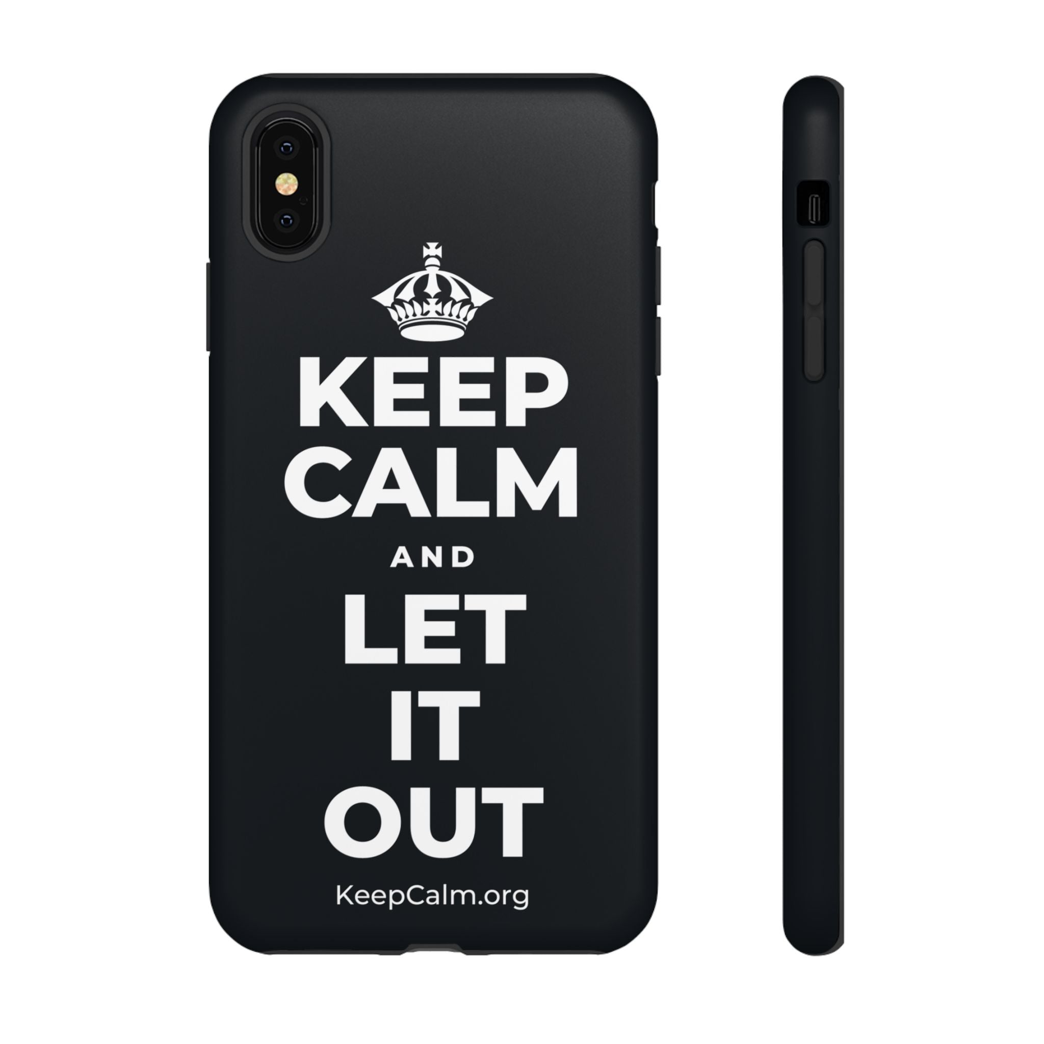 KEEP CALM AND LET IT OUT Phone Case (Dark)