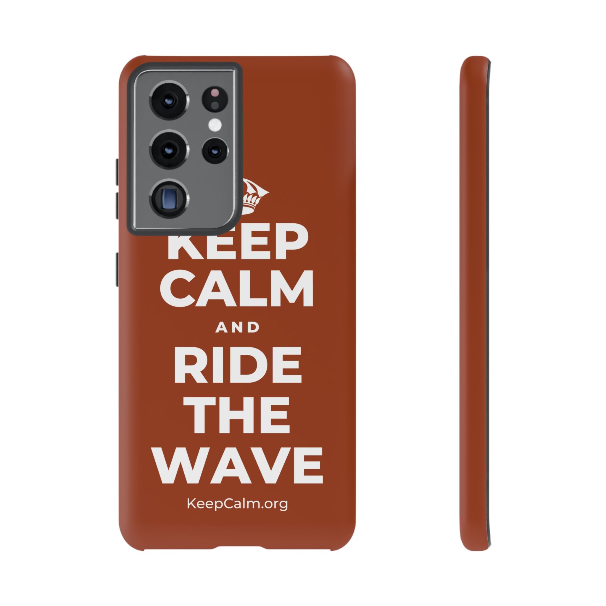 KEEP CALM AND RIDE THE WAVE Phone Case