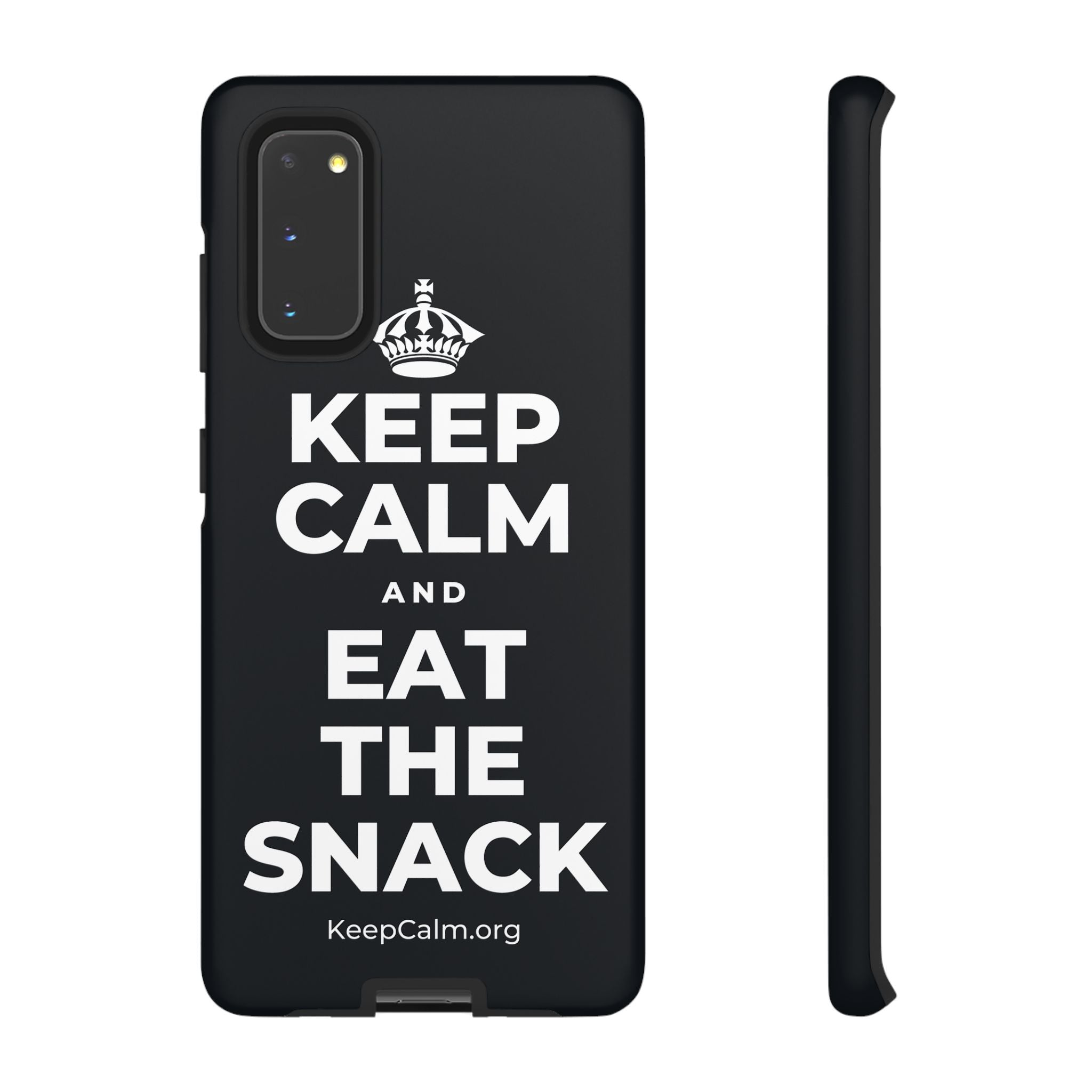 KEEP CALM AND EAT THE SNACK Phone Case (Dark)
