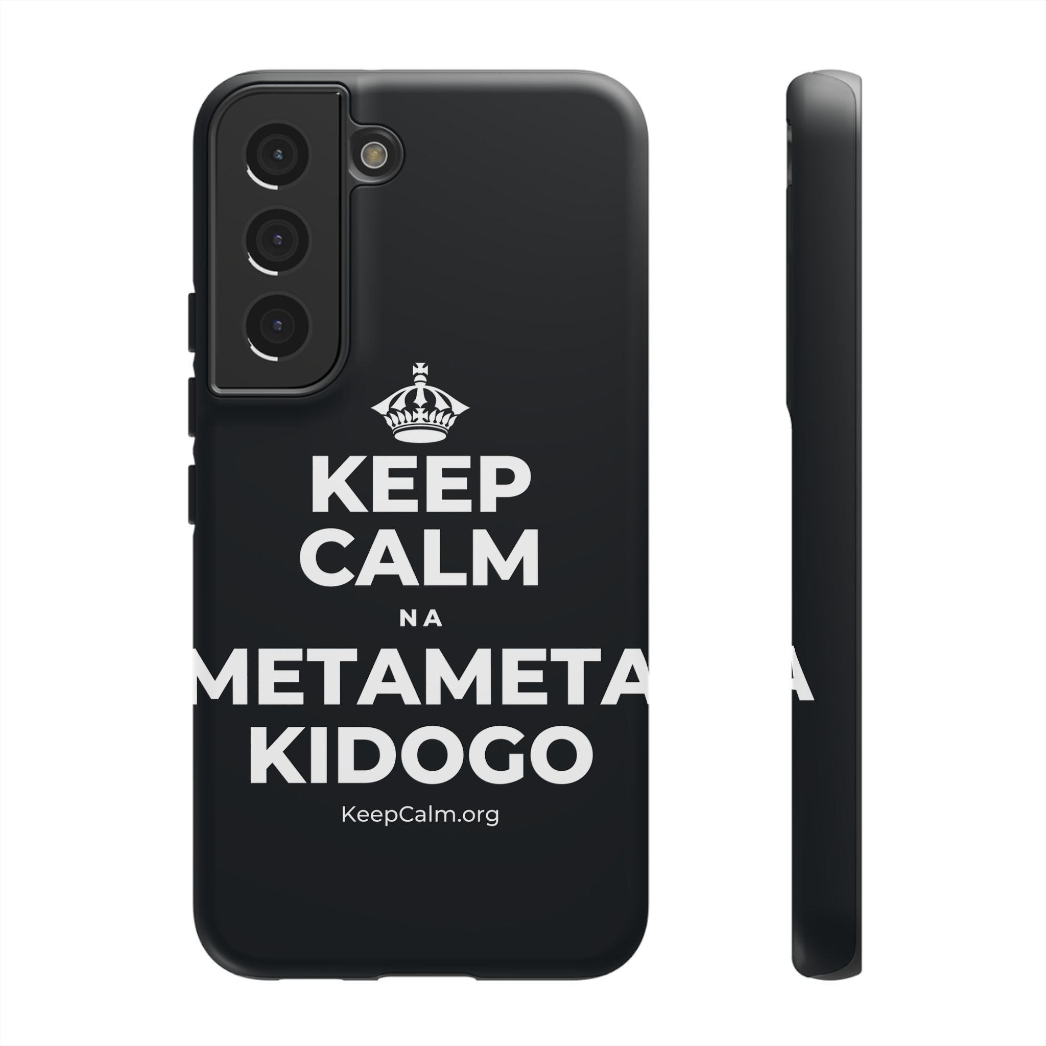 KEEP CALM NA METAMETA KIDOGO Phone Case (Dark)