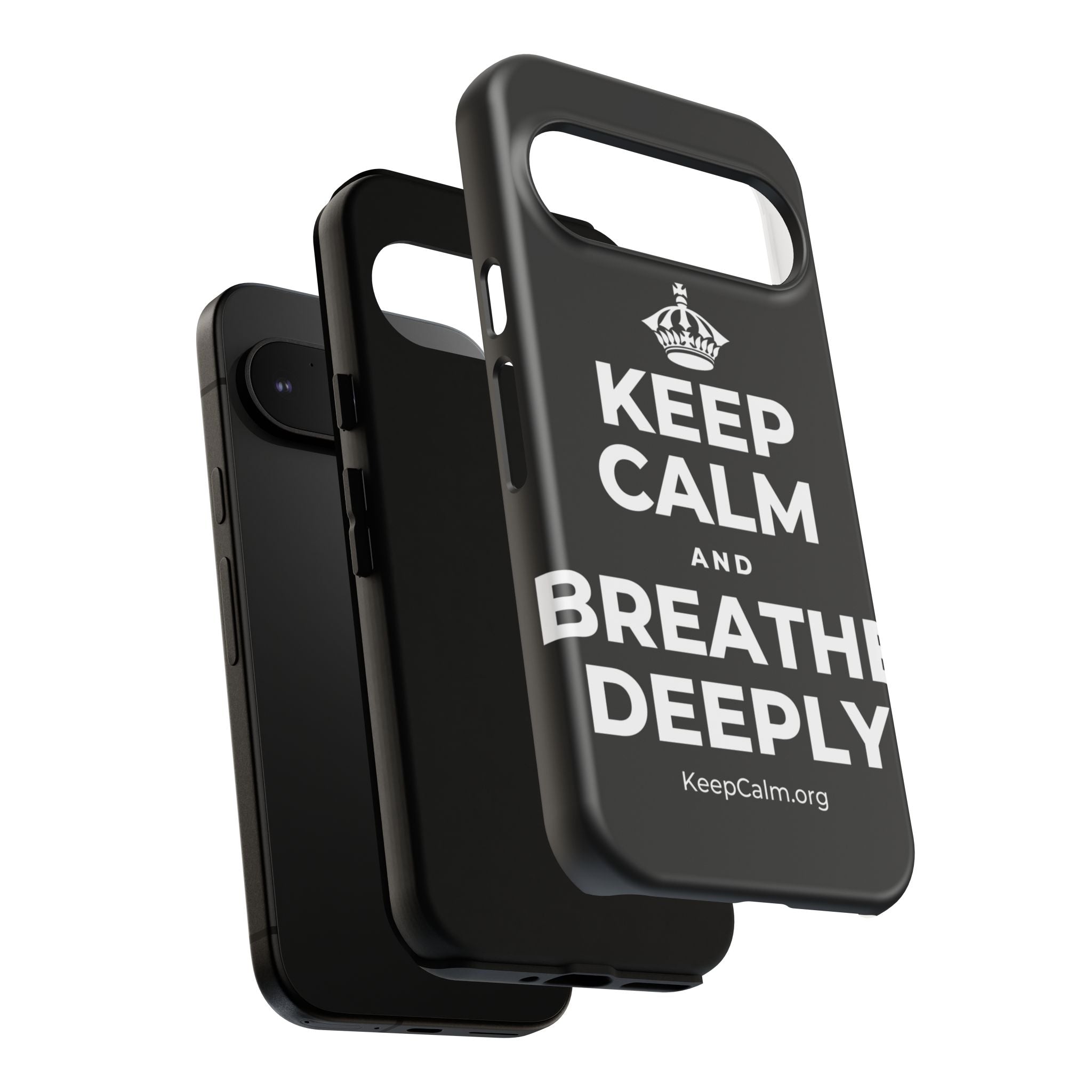 KEEP CALM AND BREATHE DEEPLY Phone Case