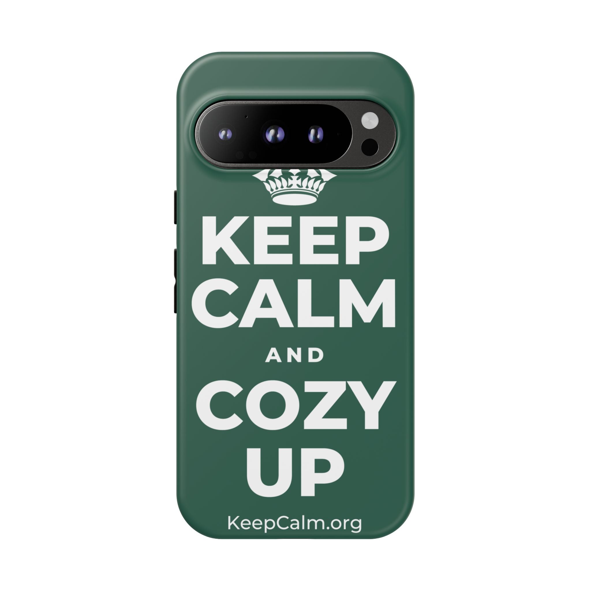 KEEP CALM AND COZY UP Phone Case