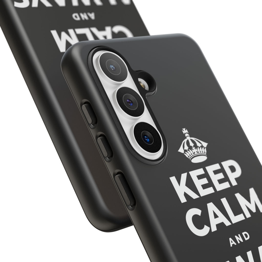 KEEP CALM AND ALWAYS BE 🦇MAN Phone Case