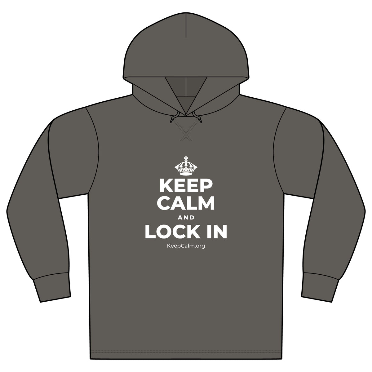 KEEP CALM AND LOCK IN Organic Hoodie Tee