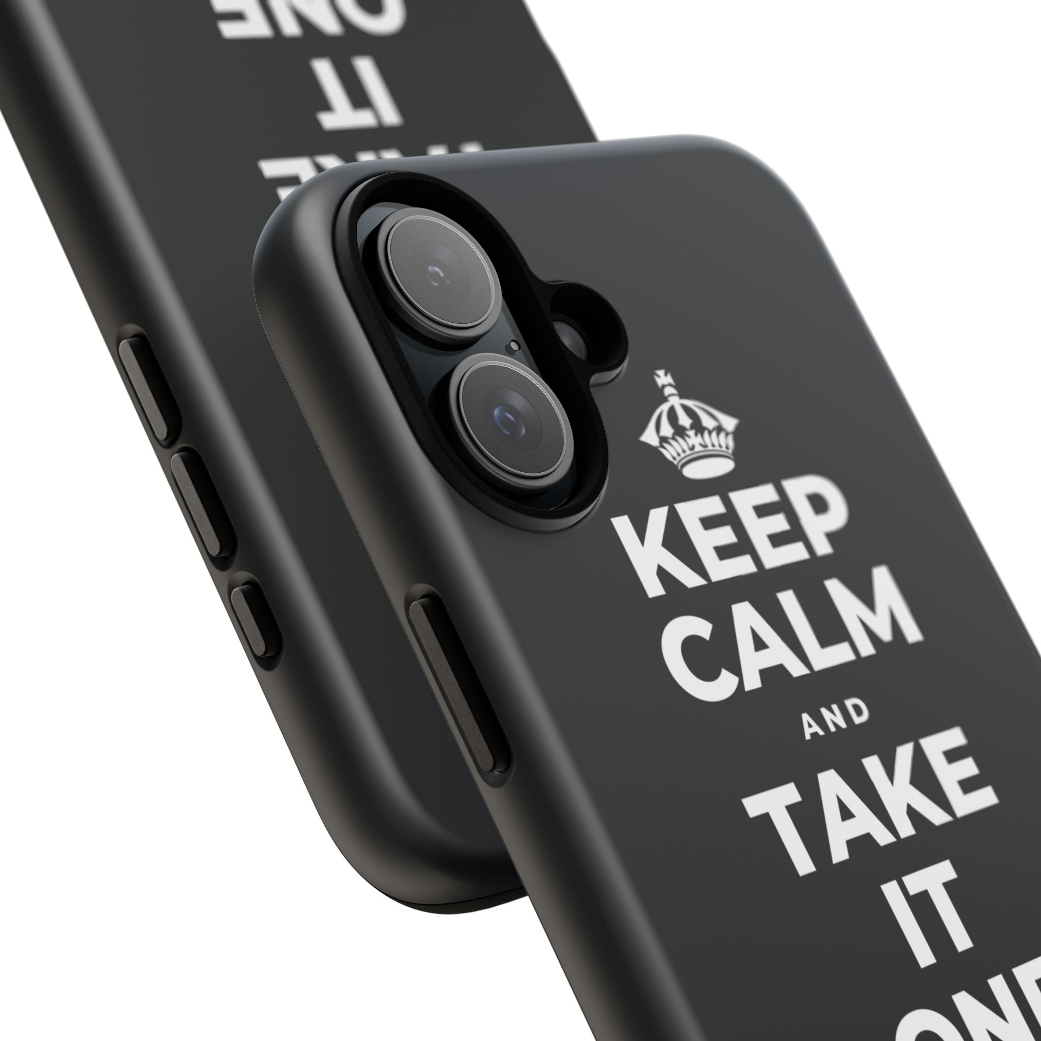 KEEP CALM AND TAKE IT ONE DAY AT A TIME Phone Case (Dark)