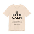 KEEP CALM AND 去踩踩草地 T-Shirt (Soft Cream–Heather Mauve)