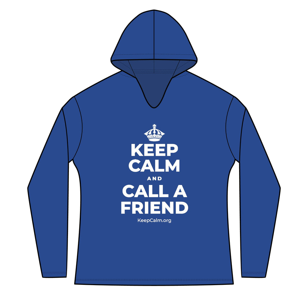 KEEP CALM AND CALL A FRIEND Women's Long Sleeve Hoodie