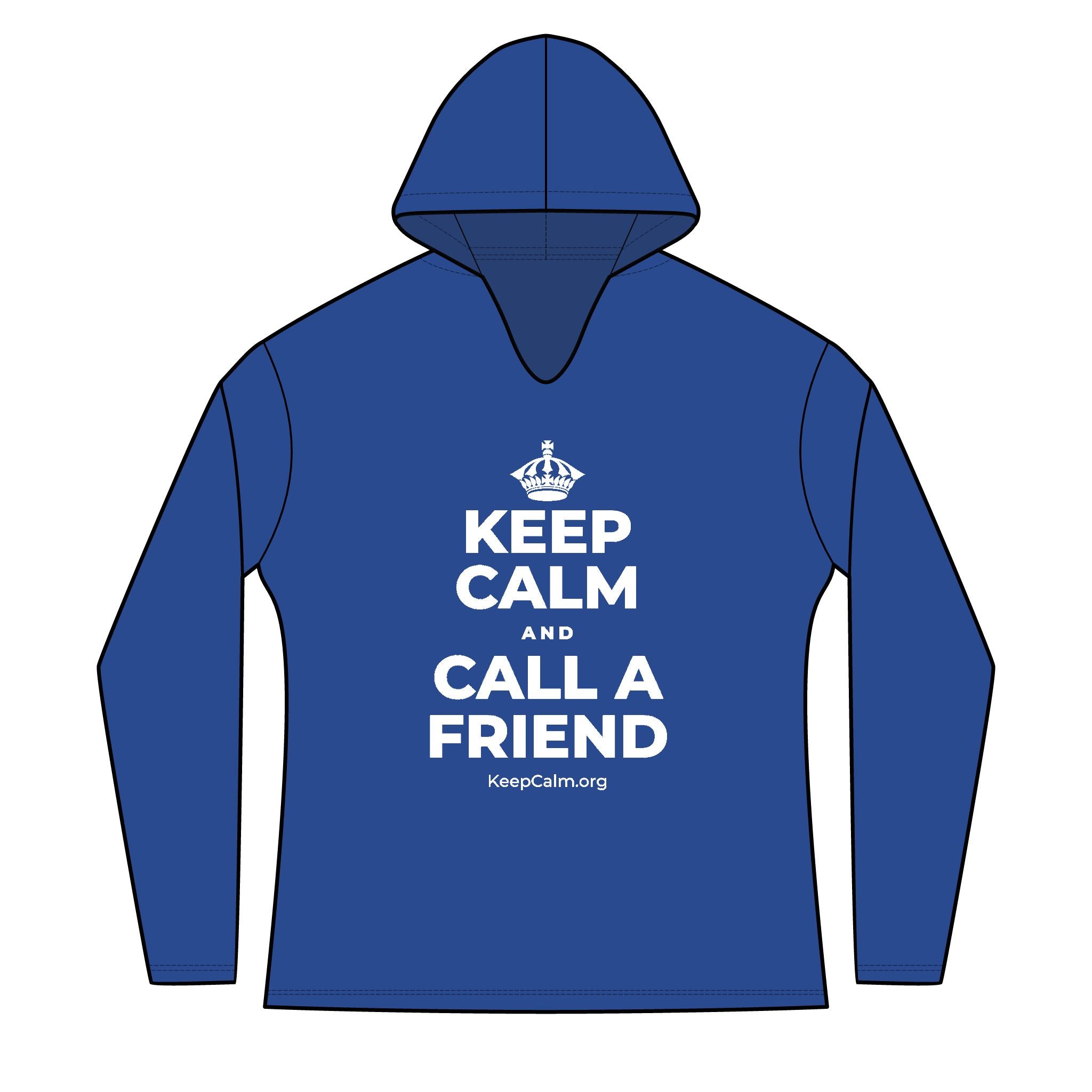 KEEP CALM AND CALL A FRIEND Women's Long Sleeve Hoodie