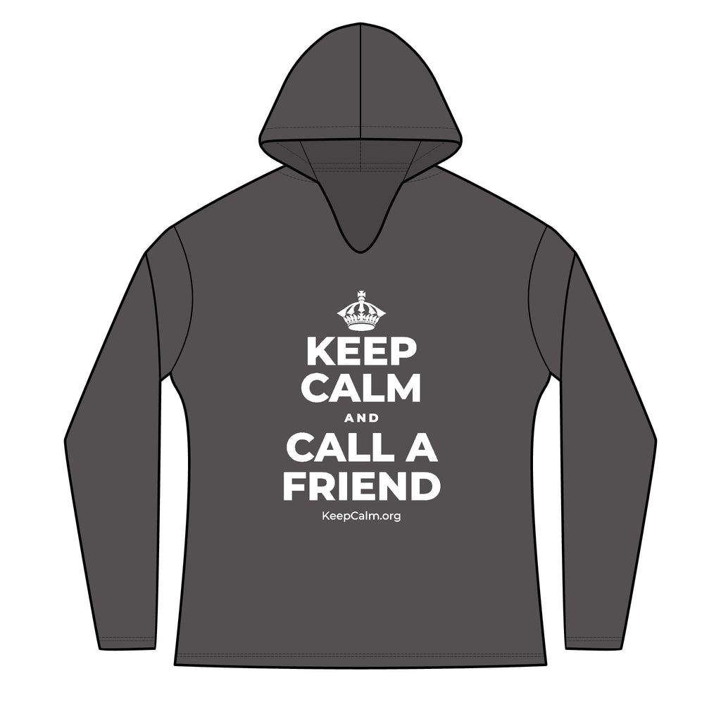 KEEP CALM AND CALL A FRIEND Women's Long Sleeve Hoodie