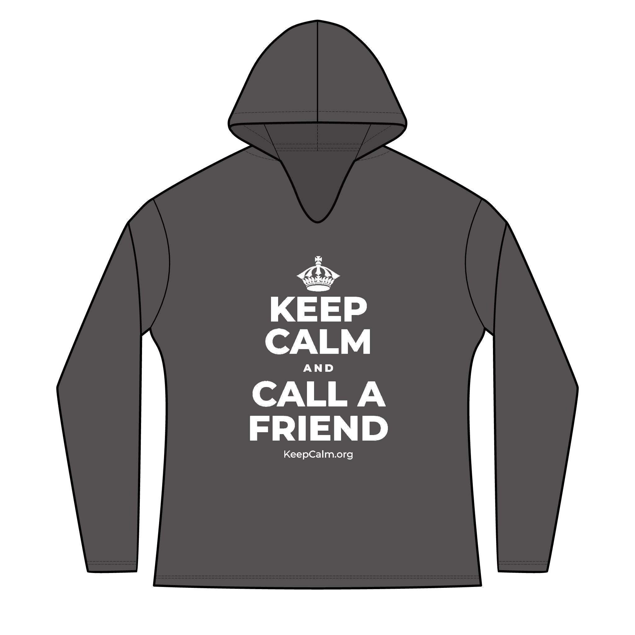 KEEP CALM AND CALL A FRIEND Women's Long Sleeve Hoodie