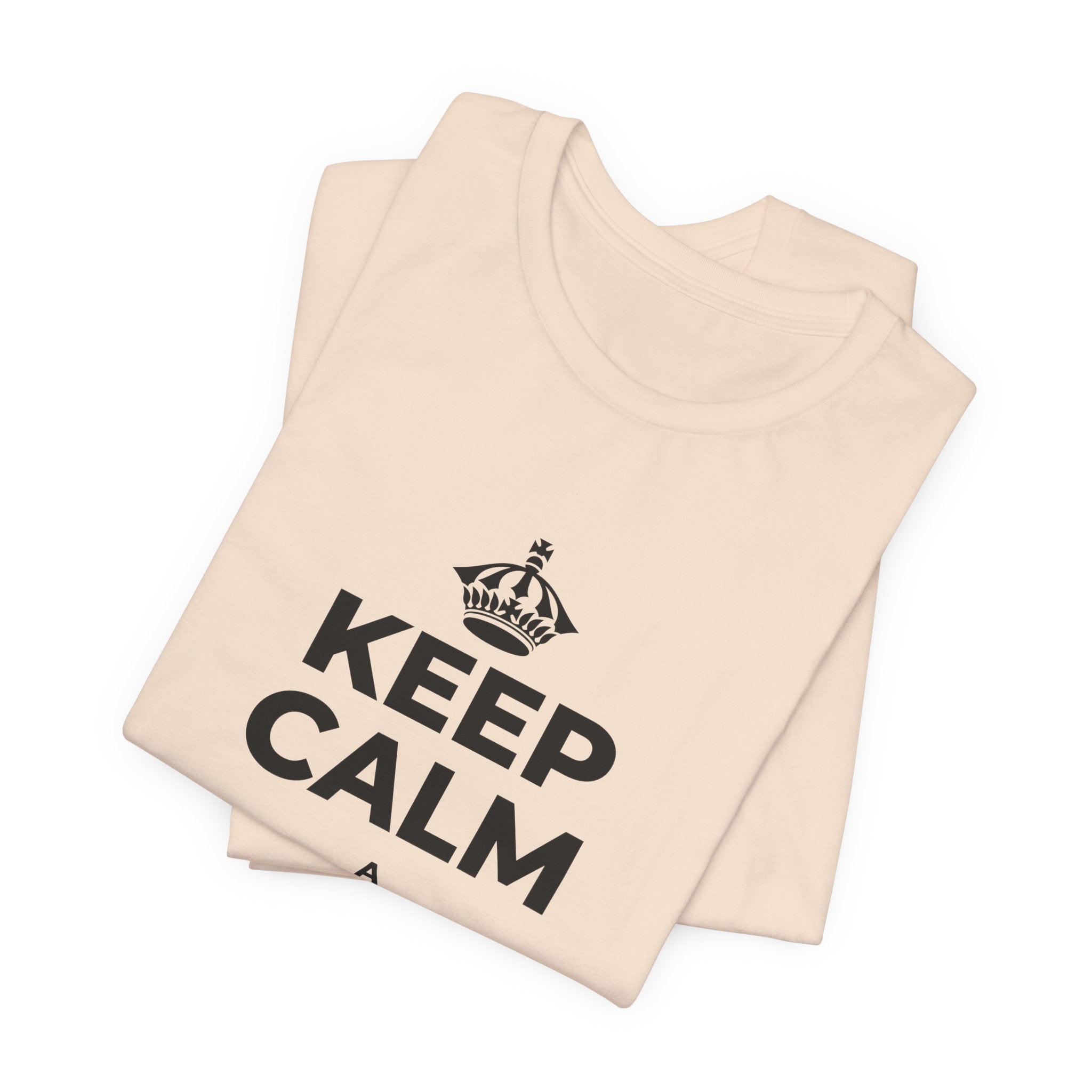 KEEP CALM A ʻAE I KAU LOHI T-Shirt (Soft Cream–Heather Mauve)