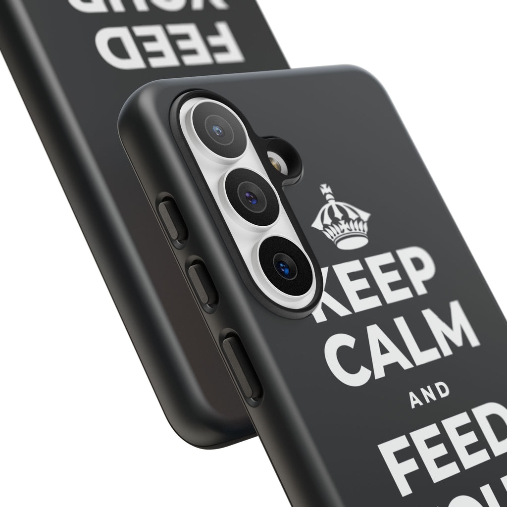 KEEP CALM AND FEED YOUR SOUL TOO Phone Case (Dark)