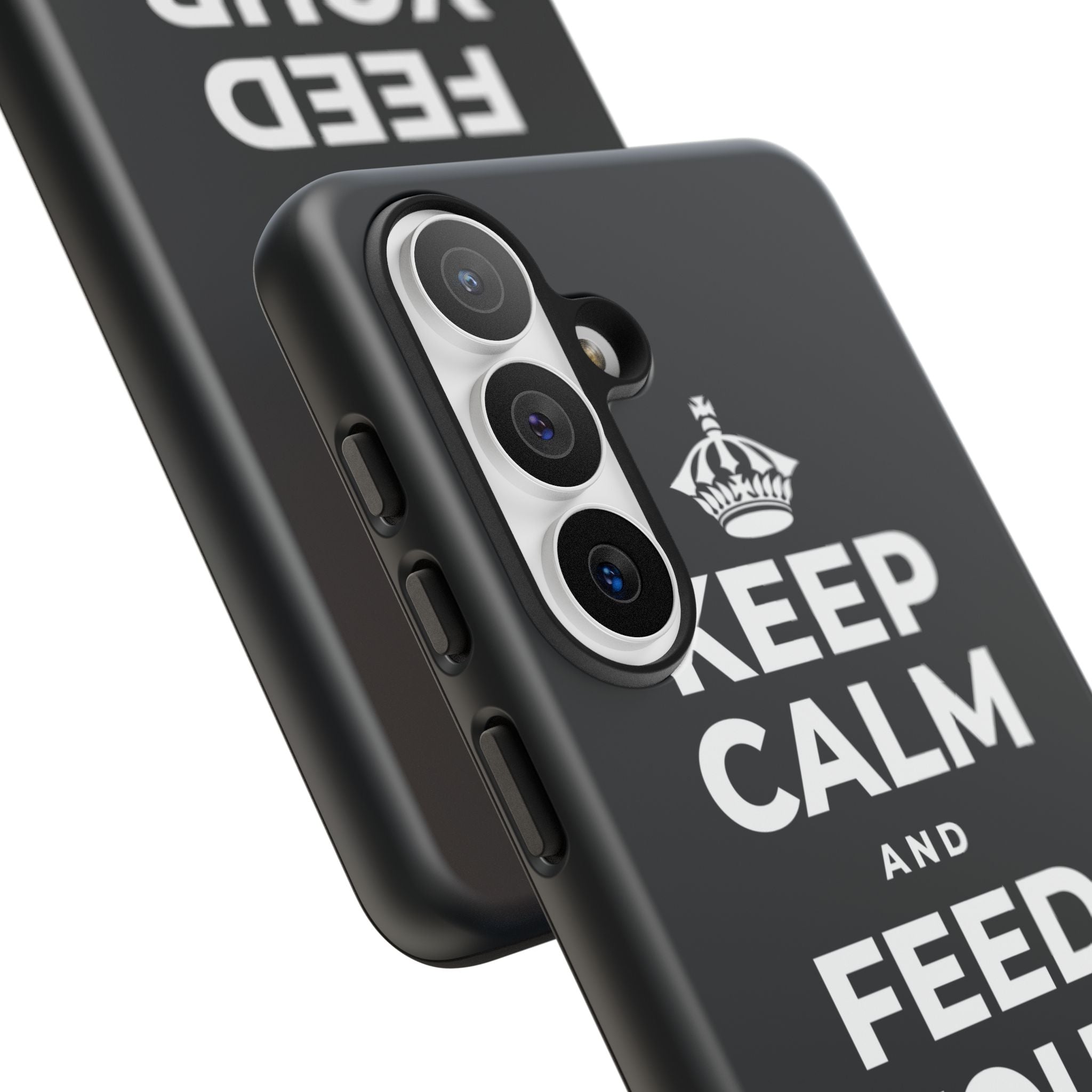 KEEP CALM AND FEED YOUR SOUL TOO Phone Case (Dark)