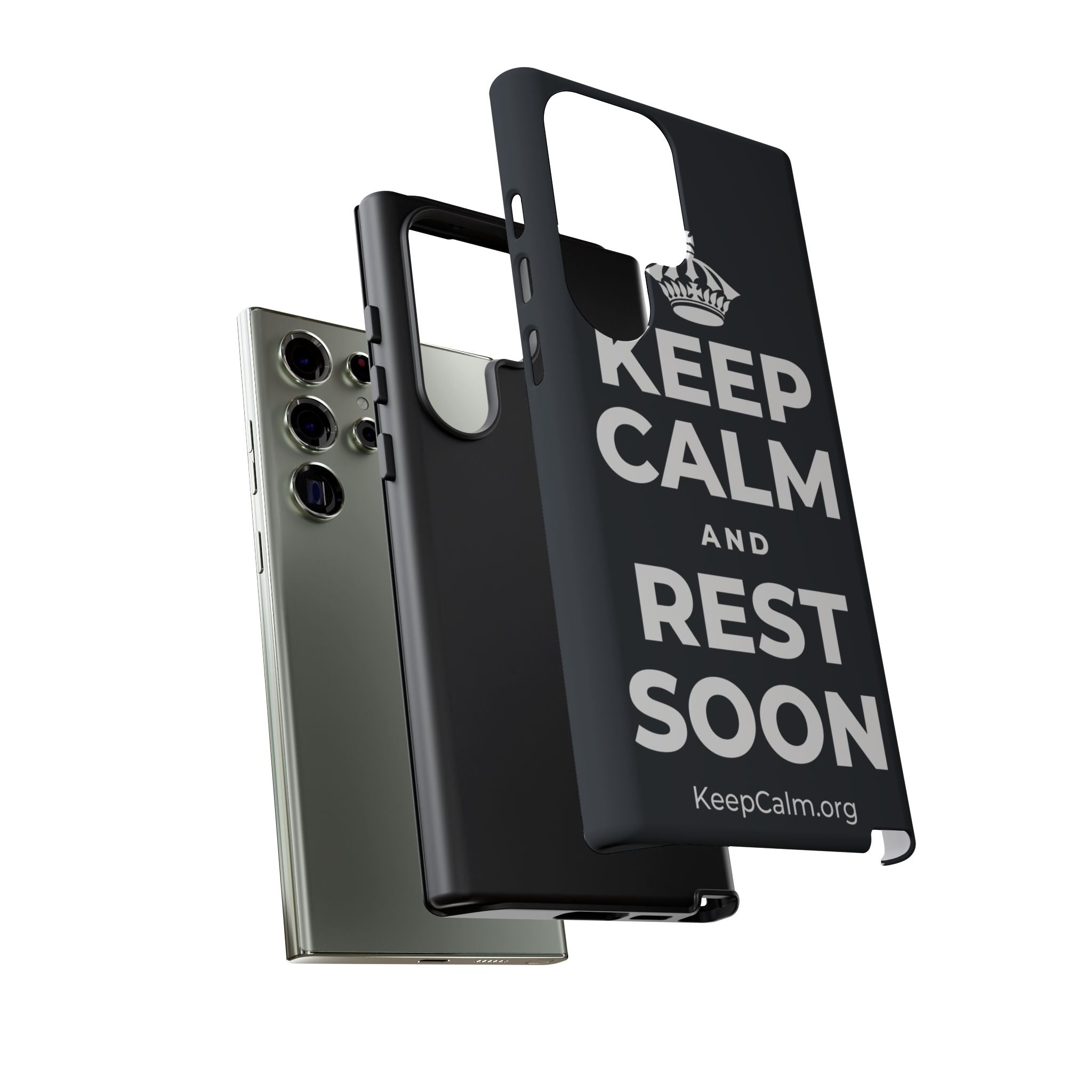KEEP CALM AND REST SOON Phone Case (Dark)