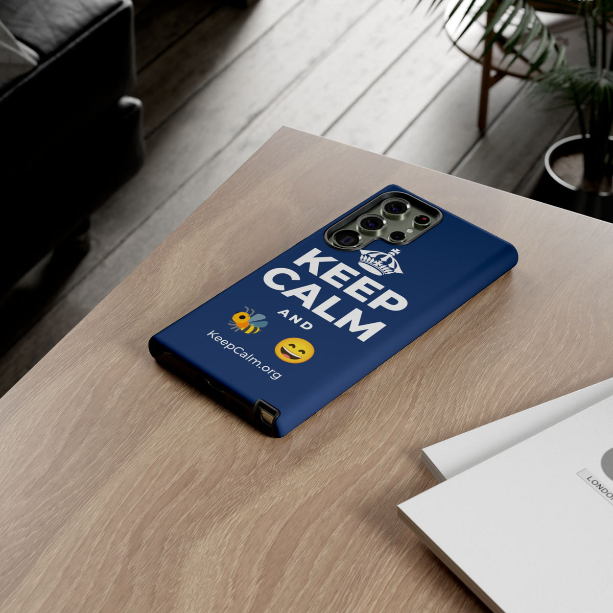 KEEP CALM AND 🐝 😄 Phone Case