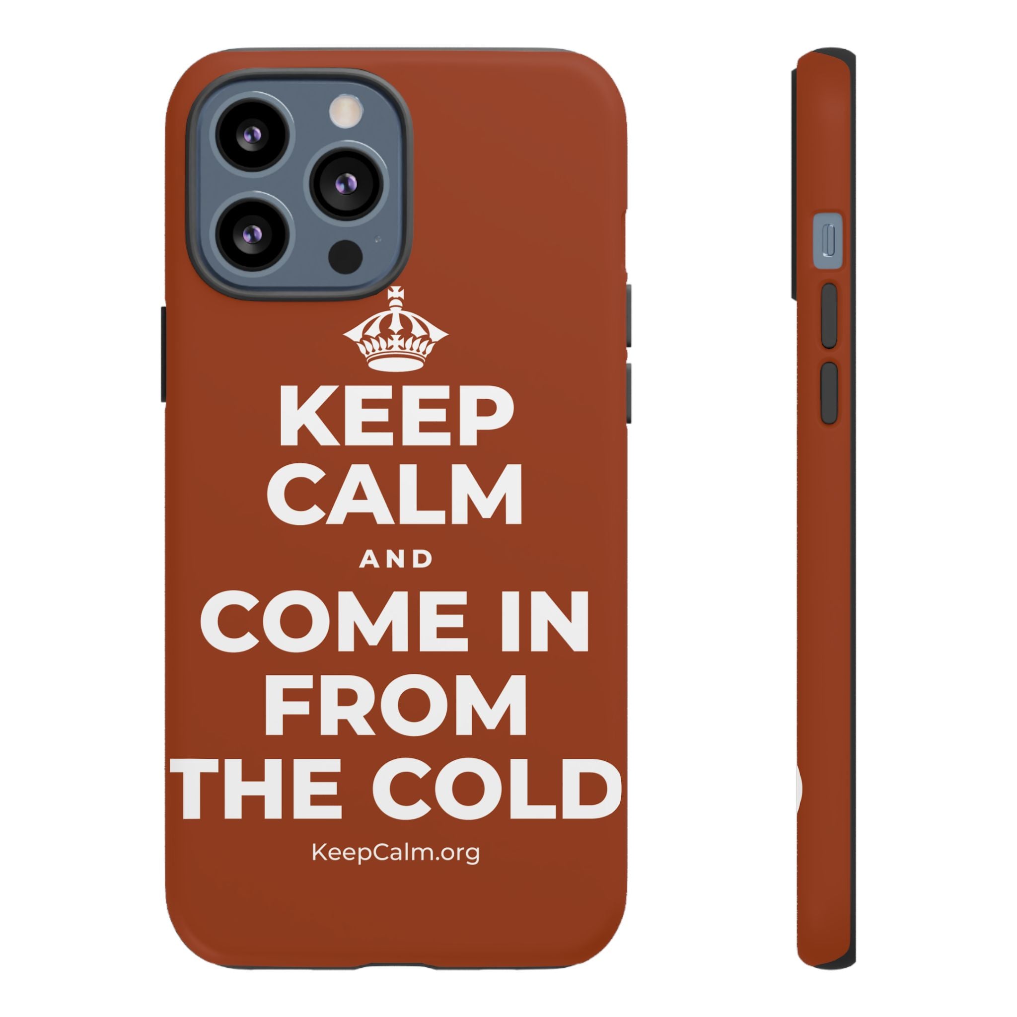 KEEP CALM AND COME IN FROM THE COLD Phone Case