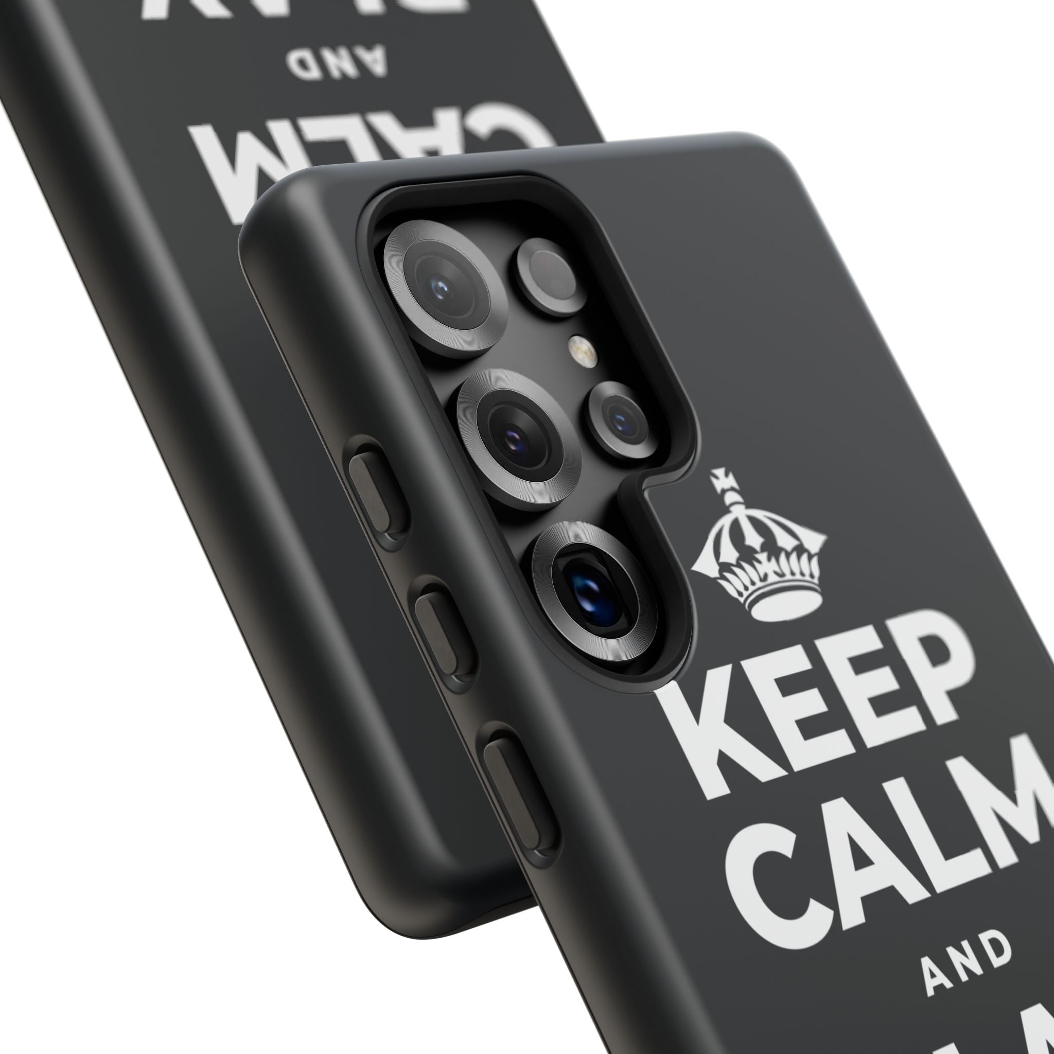 KEEP CALM AND PLAY MORE Phone Case (Dark)