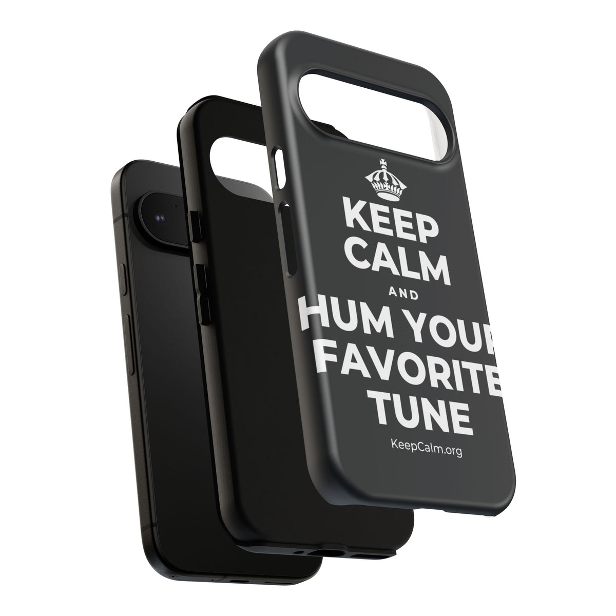 KEEP CALM AND HUM YOUR FAVORITE TUNE Phone Case (Dark)