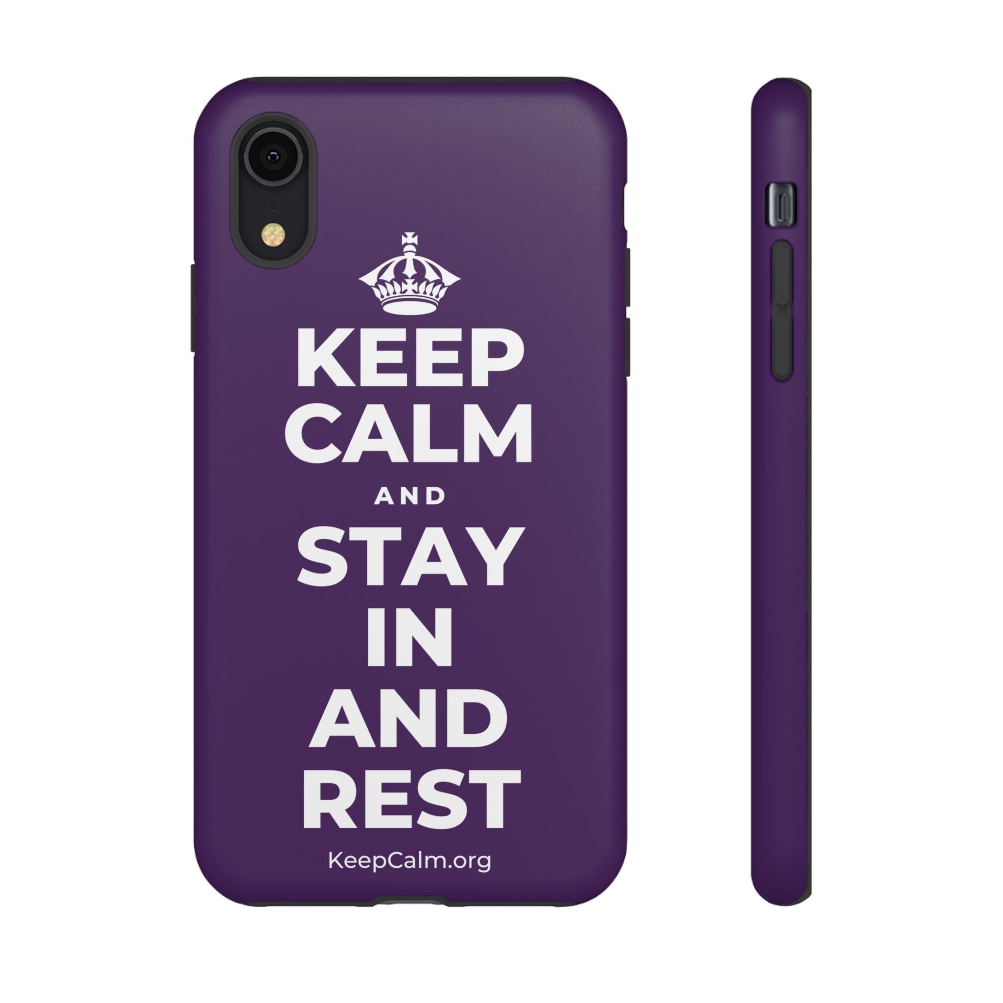 KEEP CALM AND STAY IN AND REST Phone Case