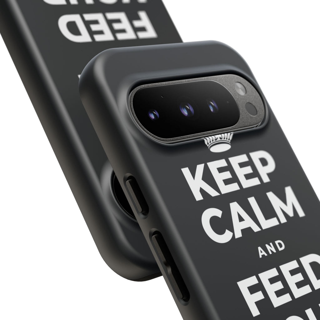 KEEP CALM AND FEED YOUR SOUL TOO Phone Case (Dark)