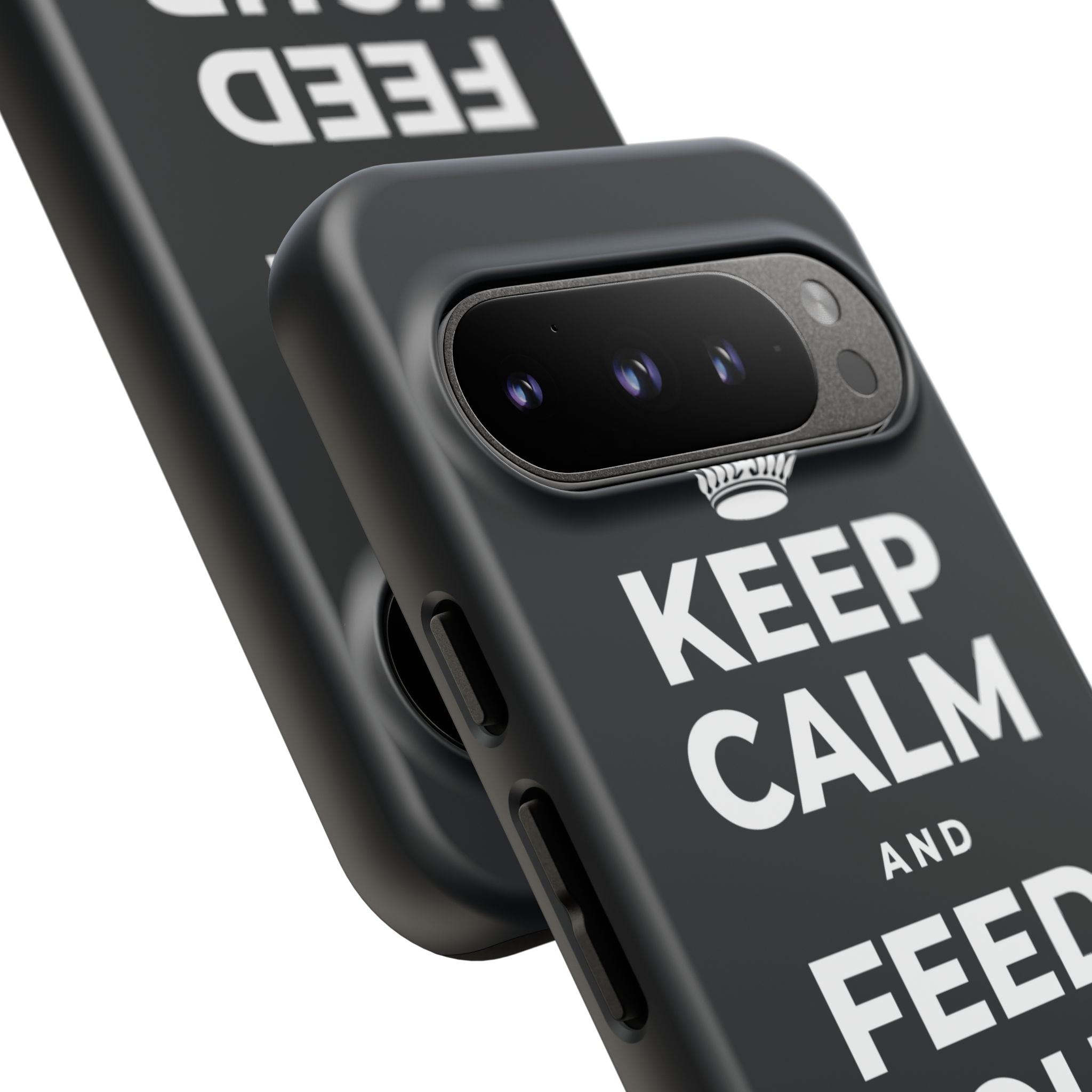 KEEP CALM AND FEED YOUR SOUL TOO Phone Case (Dark)