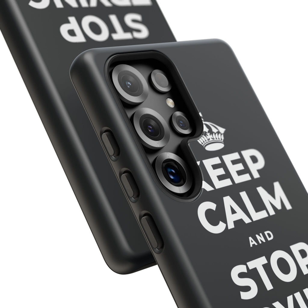 KEEP CALM AND STOP TRYING TO DO IT ALL Phone Case (Dark)