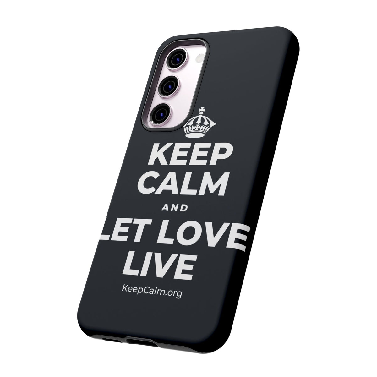 KEEP CALM AND LET LOVE LIVE Phone Case (Dark)