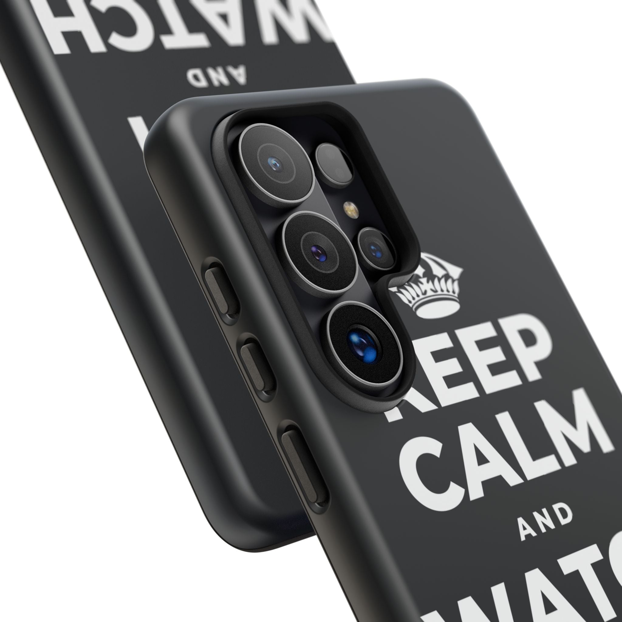 KEEP CALM AND WATCH THE CLOUDS Phone Case (Dark)