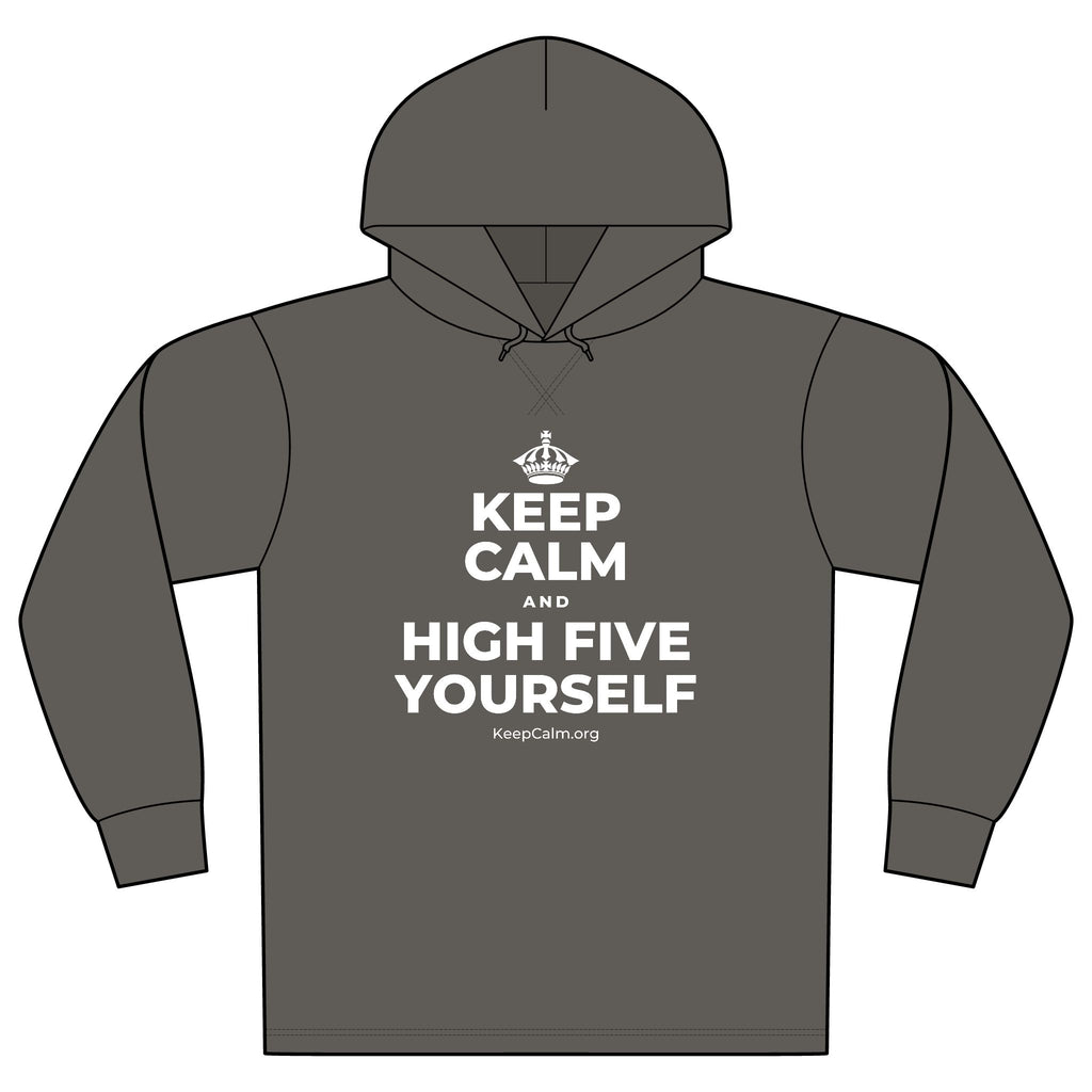 KEEP CALM AND HIGH FIVE YOURSELF Organic Hoodie Tee