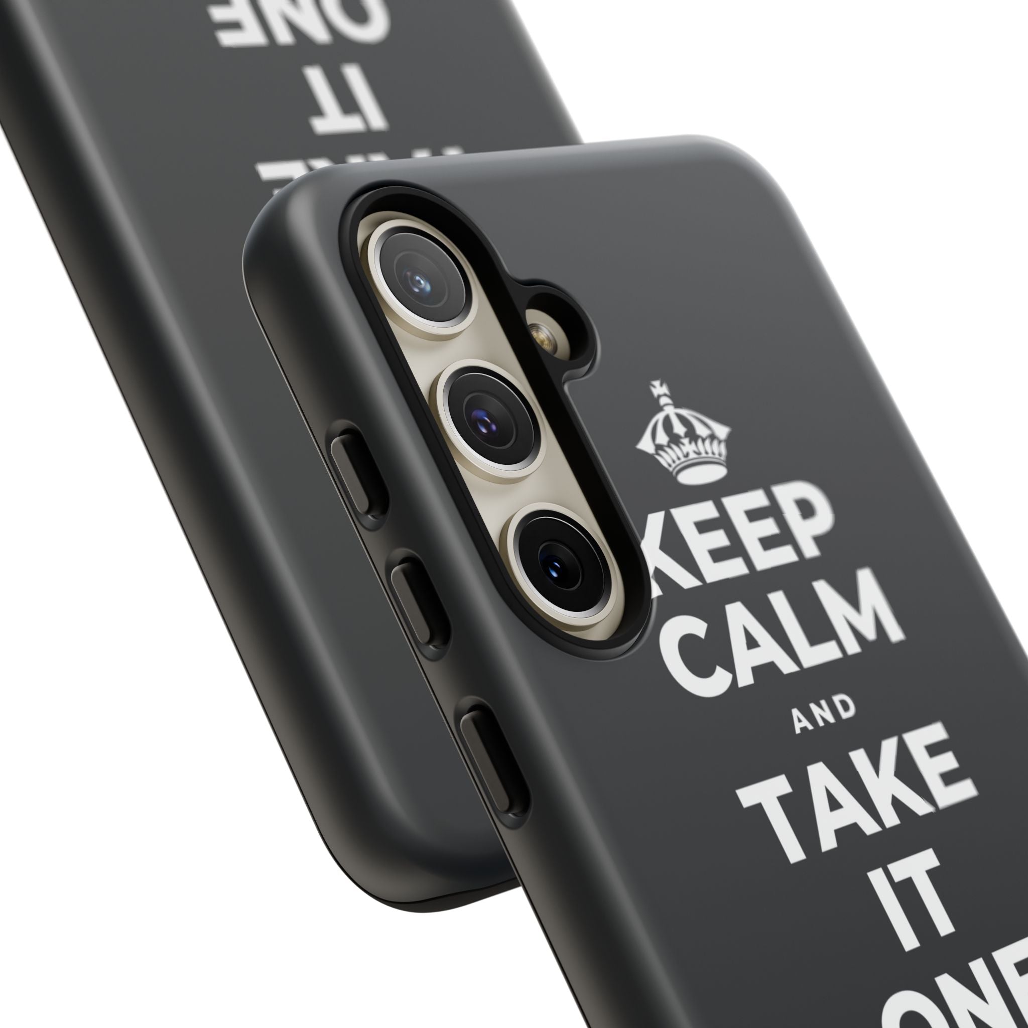 KEEP CALM AND TAKE IT ONE DAY AT A TIME Phone Case (Dark)
