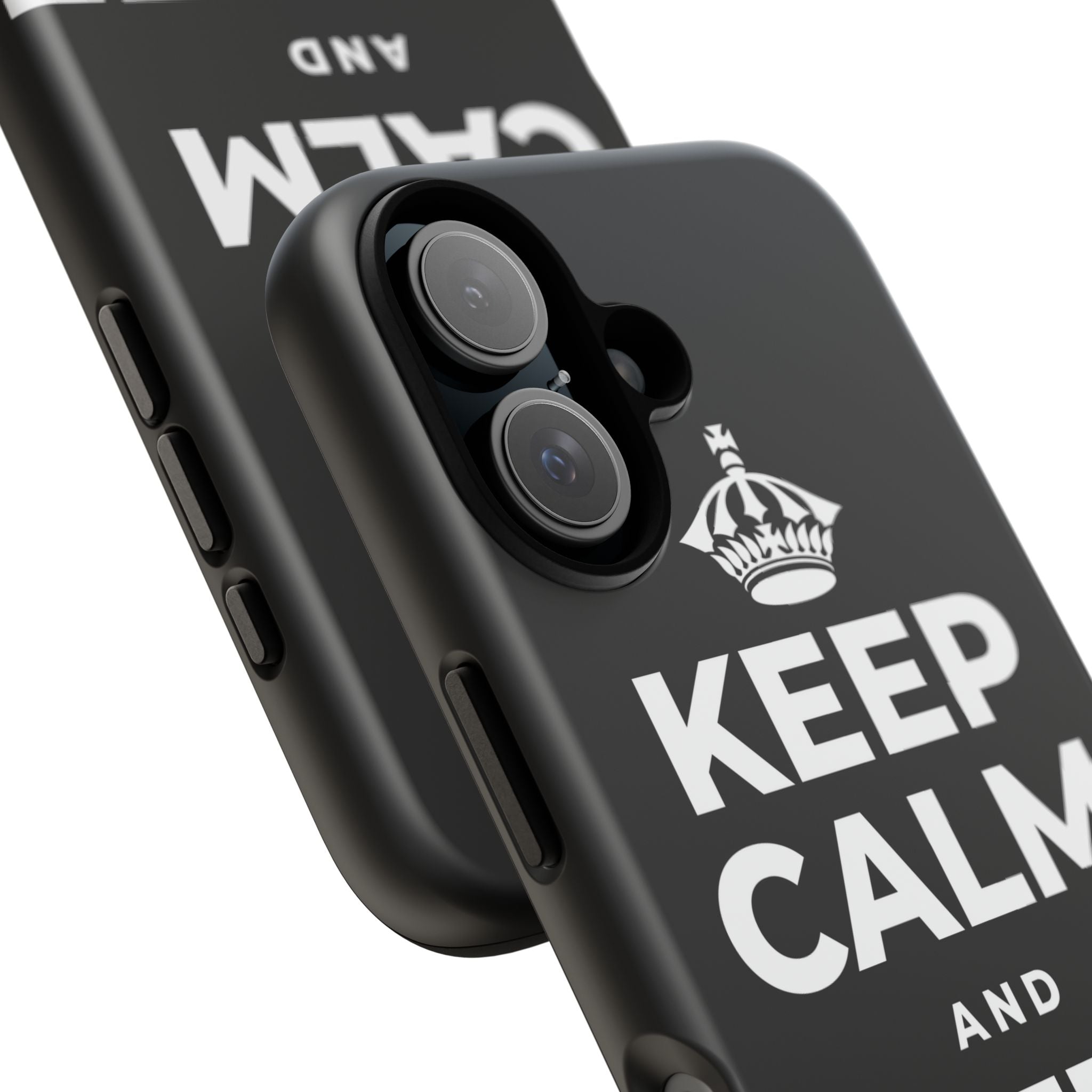 KEEP CALM AND COFFEE FIRST Phone Case