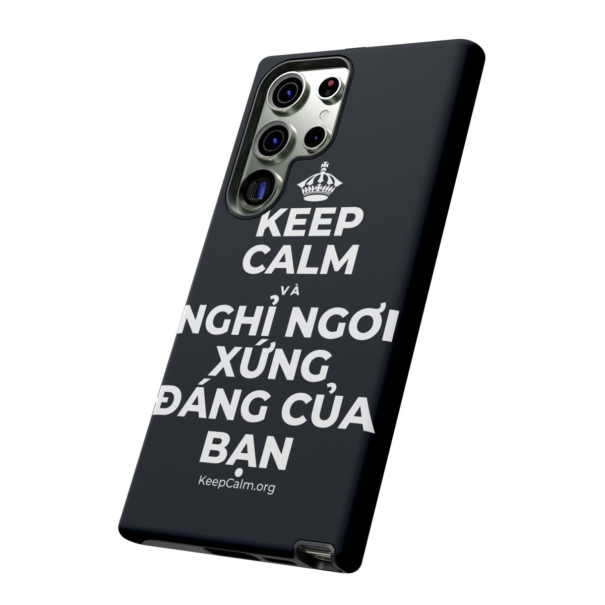 KEEP CALM VÀ NGHỈ NGƠI XỨNG ĐÁNG CỦA BẠN Phone Case (Dark)