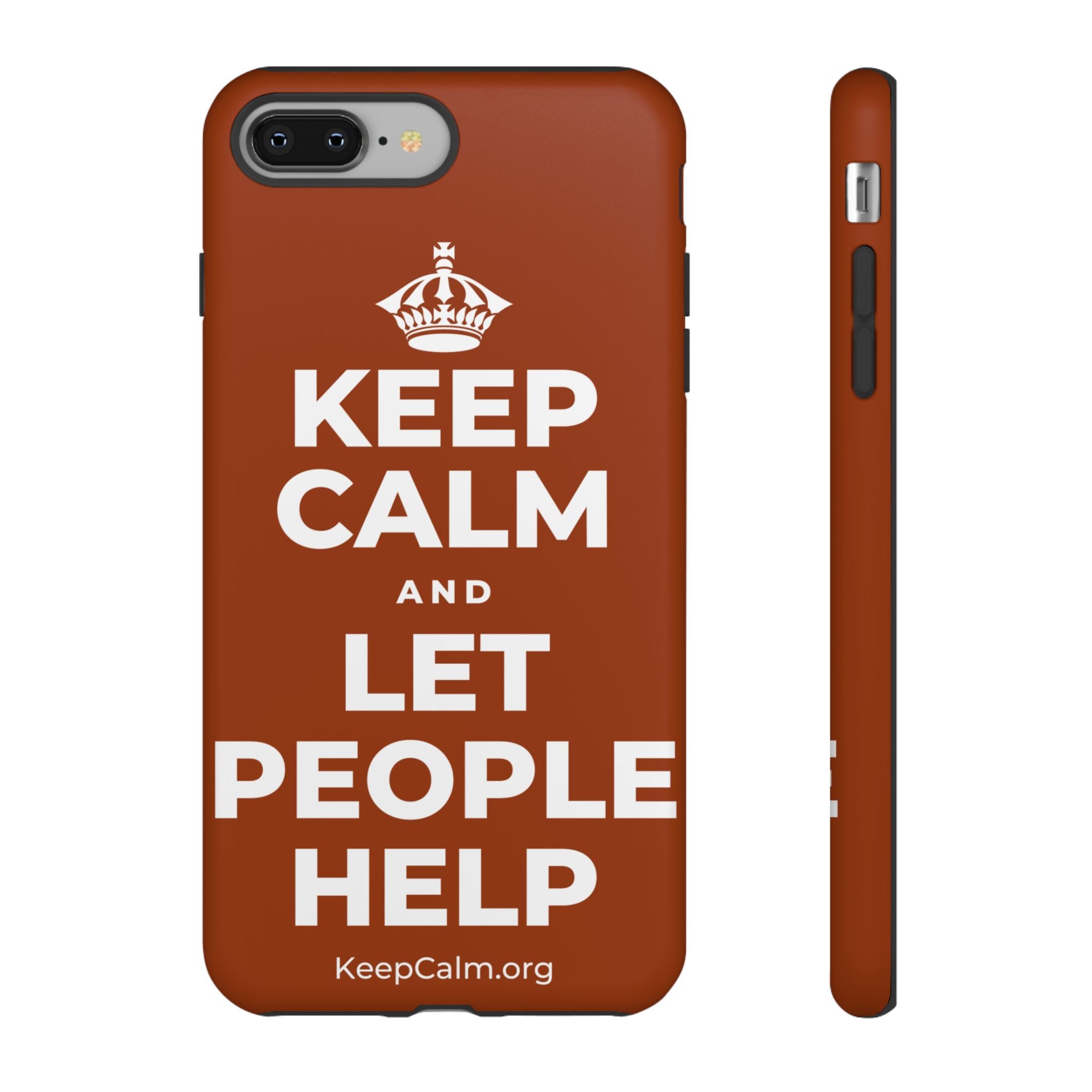 KEEP CALM AND LET PEOPLE HELP Phone Case