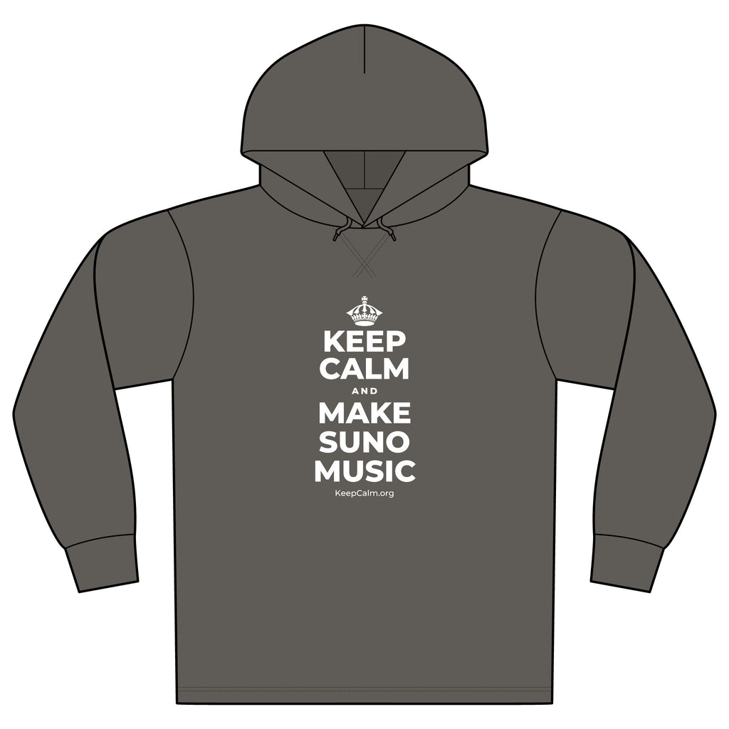 KEEP CALM AND MAKE SUNO MUSIC Organic Hoodie Tee