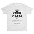 KEEP CALM AND 去踩踩草地 Tri-Blend Tee