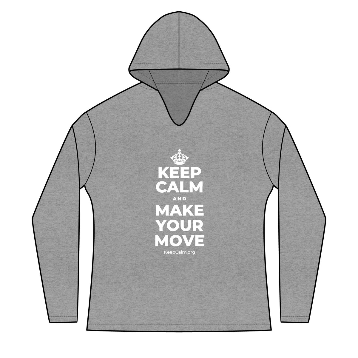 KEEP CALM AND MAKE YOUR MOVE Women's Long Sleeve Hoodie