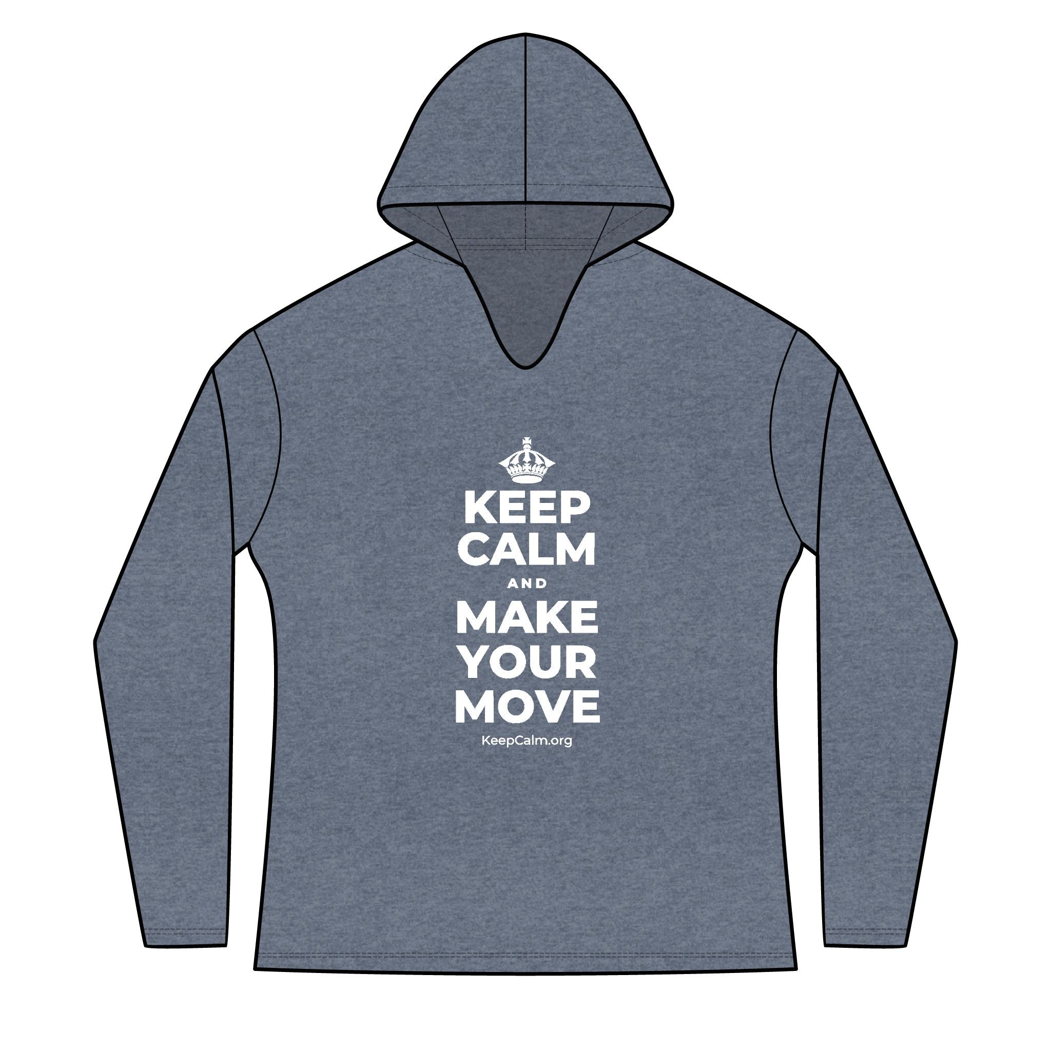 KEEP CALM AND MAKE YOUR MOVE Women's Long Sleeve Hoodie
