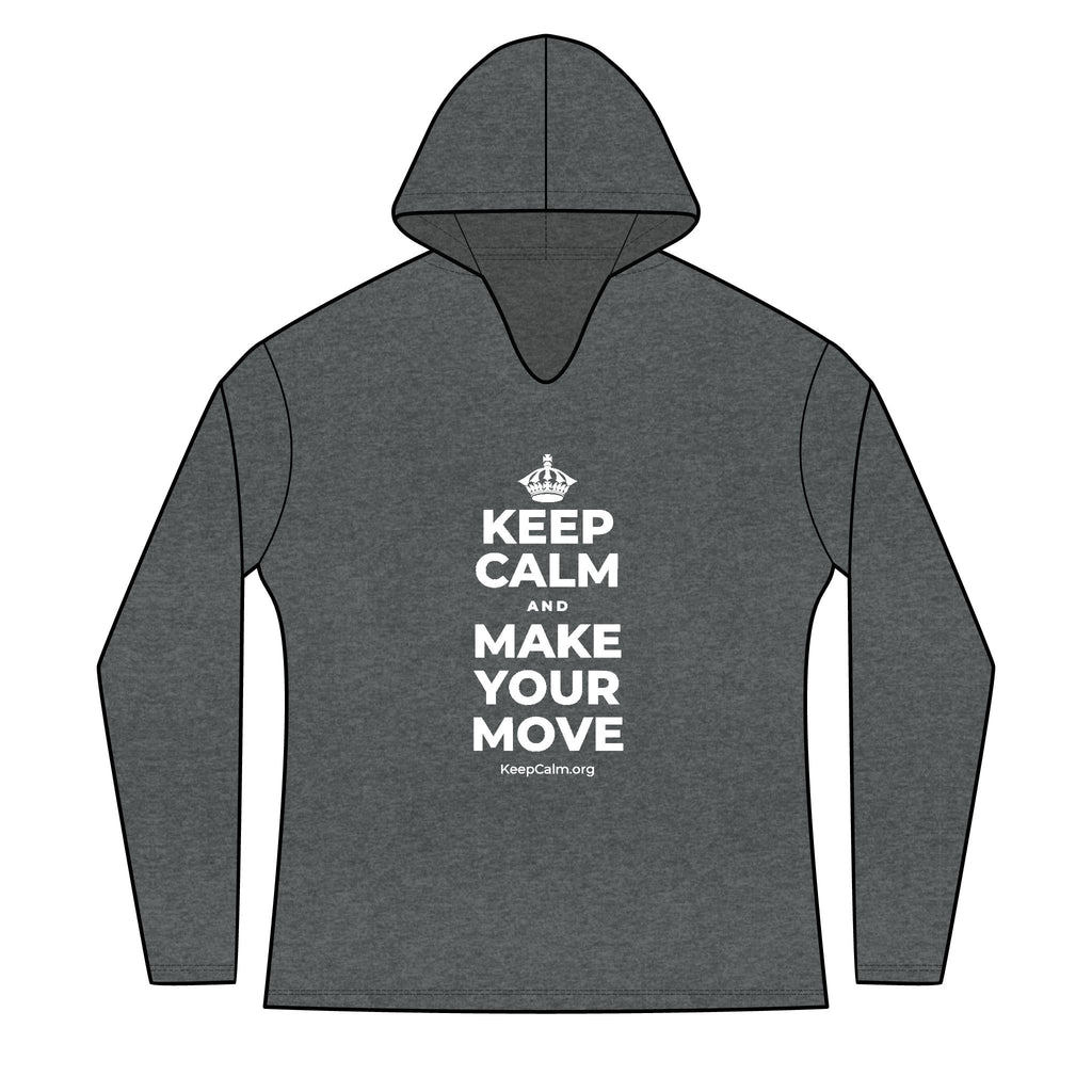 KEEP CALM AND MAKE YOUR MOVE Women's Long Sleeve Hoodie