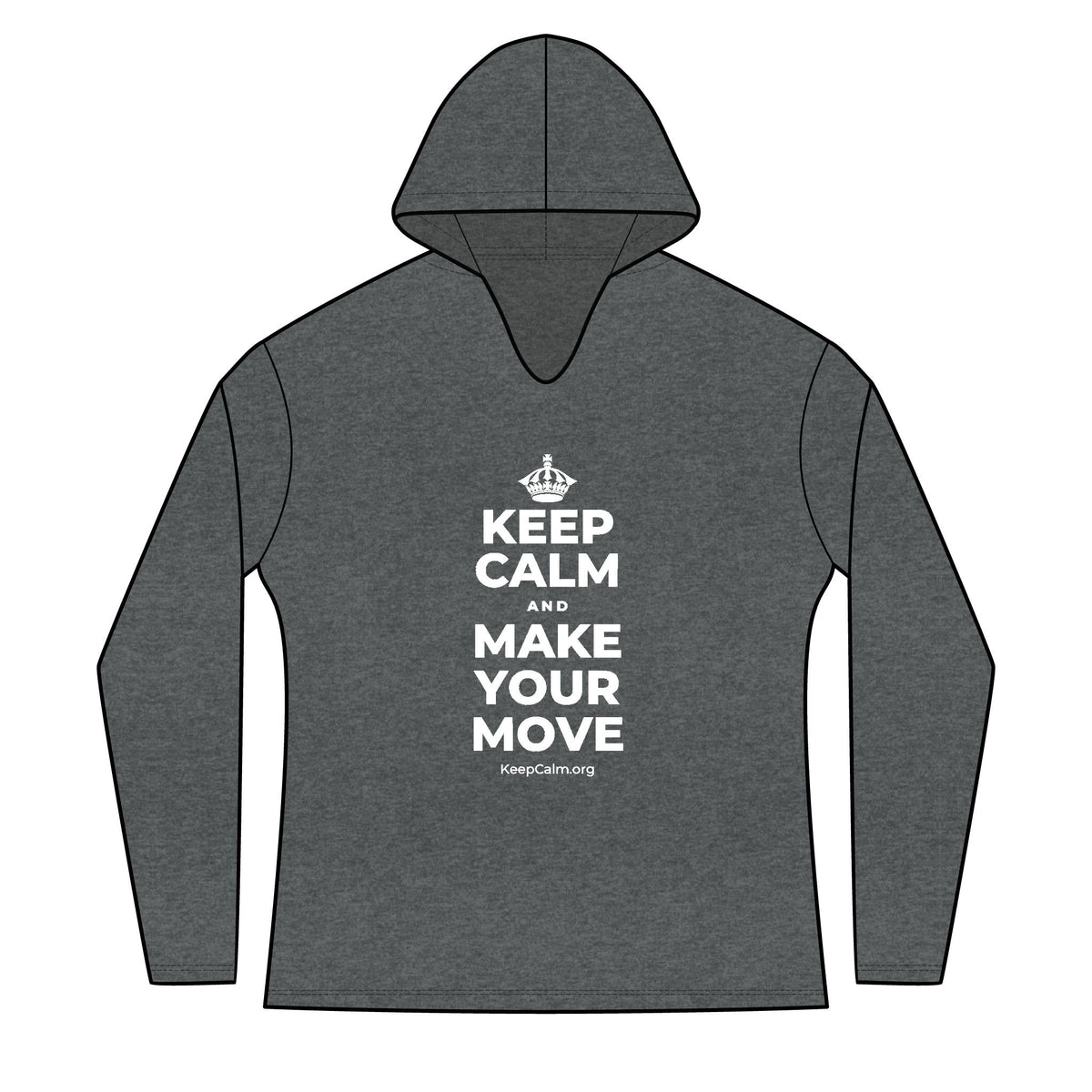 KEEP CALM AND MAKE YOUR MOVE Women's Long Sleeve Hoodie