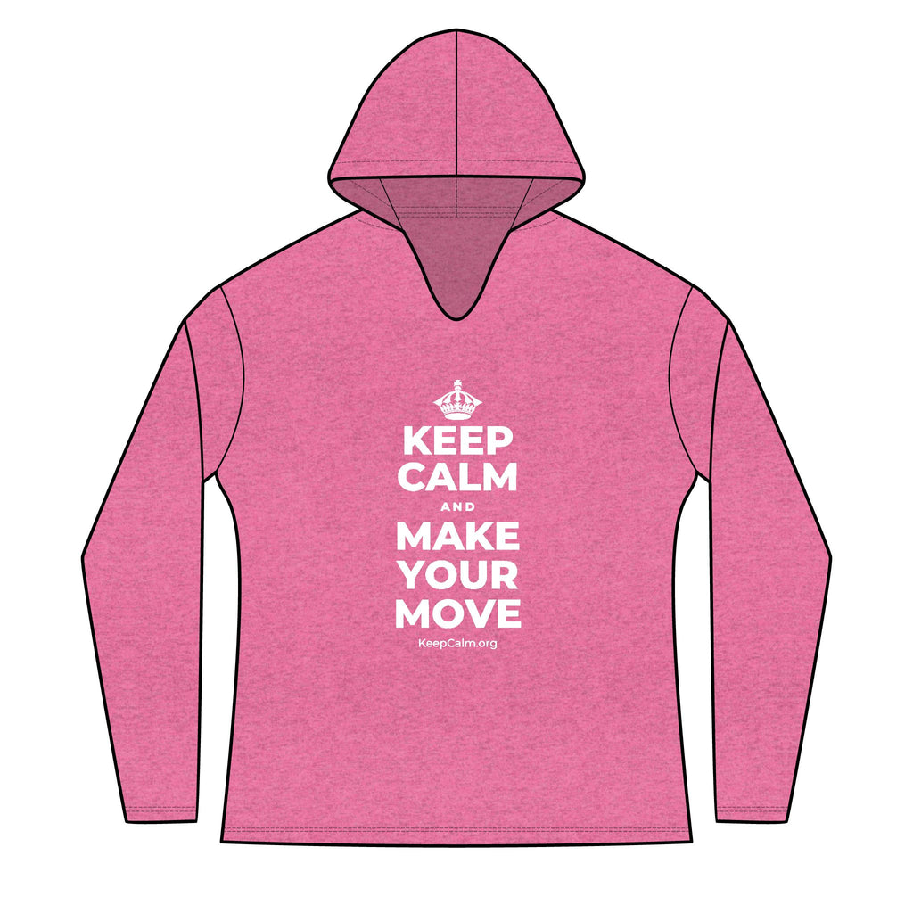 KEEP CALM AND MAKE YOUR MOVE Women's Long Sleeve Hoodie
