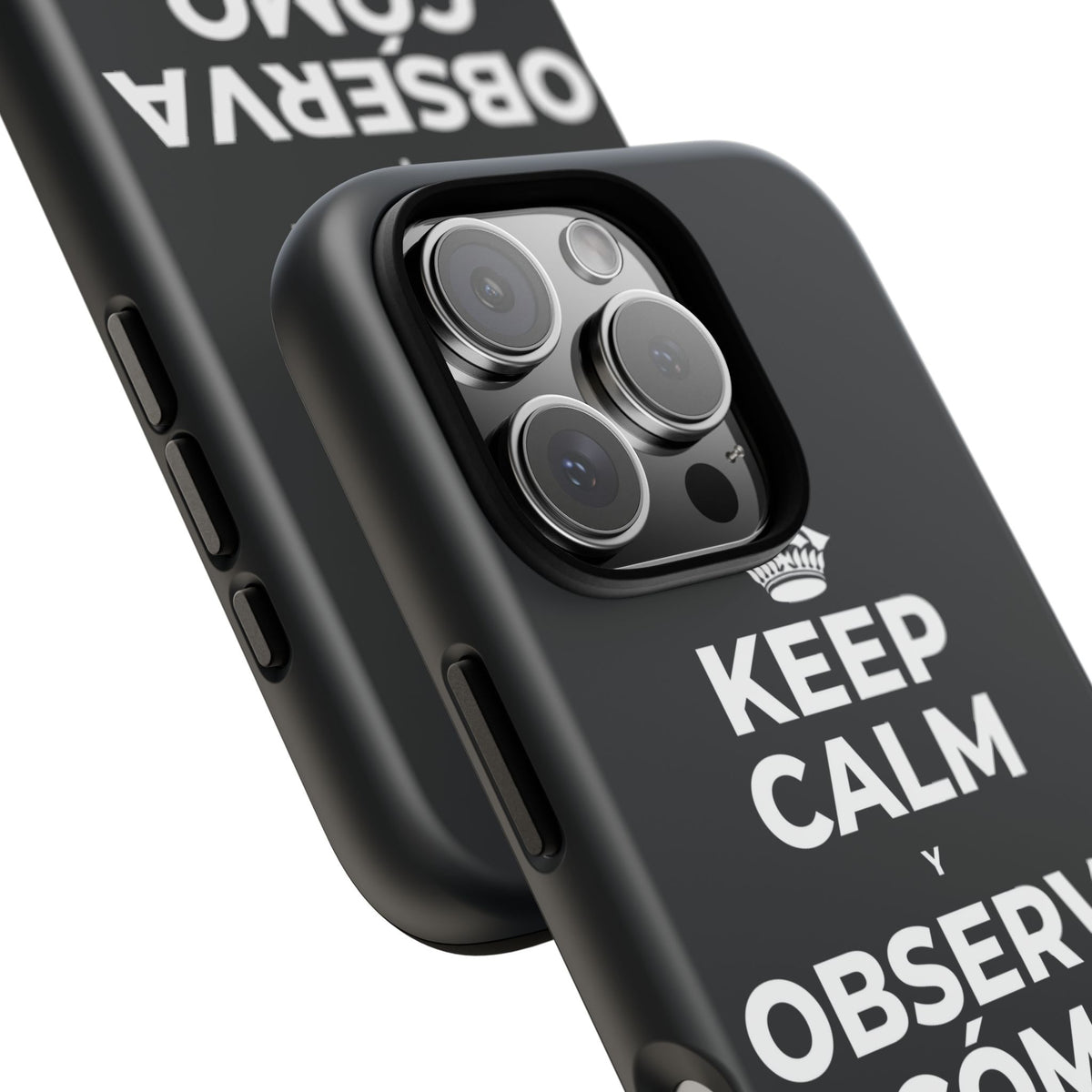 KEEP CALM Y OBSERVA CÓMO TODO FLORECE Phone Case (Dark)