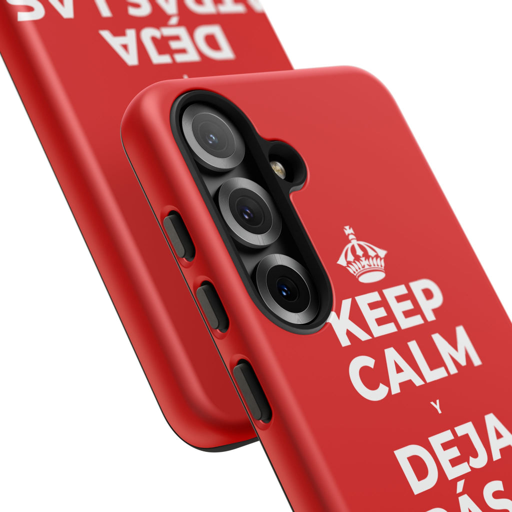 KEEP CALM Y DEJA ATRÁS LAS VIEJAS CARGAS Phone Case
