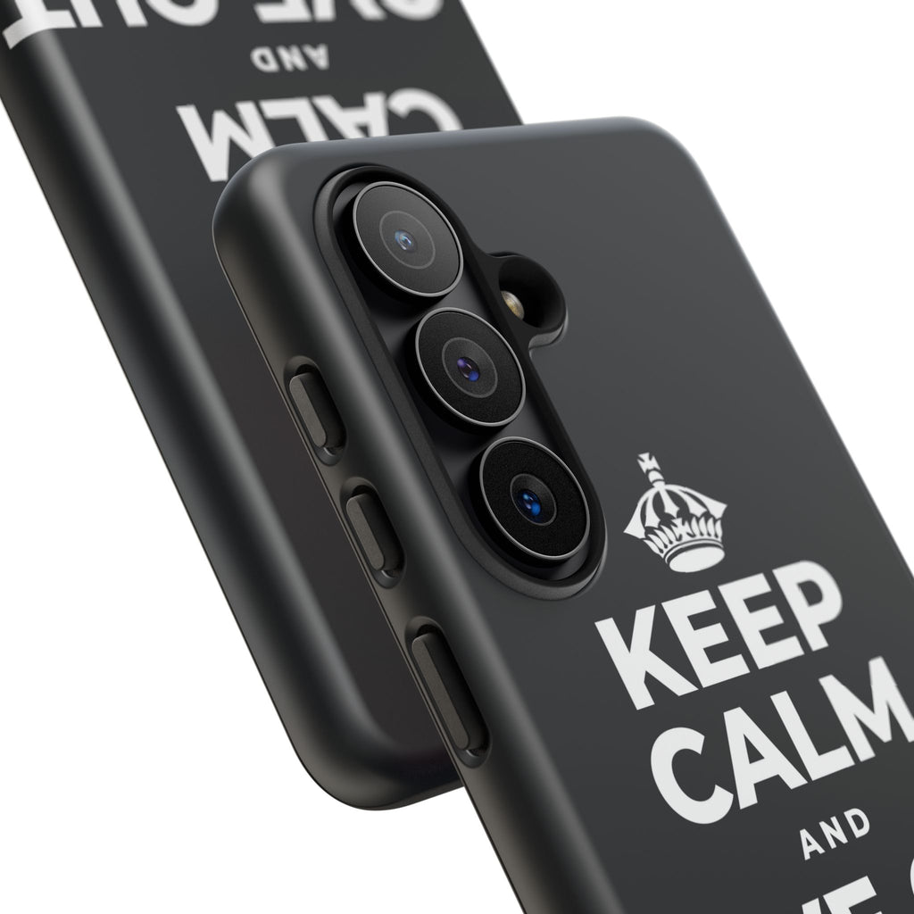 KEEP CALM AND LOVE OUT LOUD Phone Case (Dark)