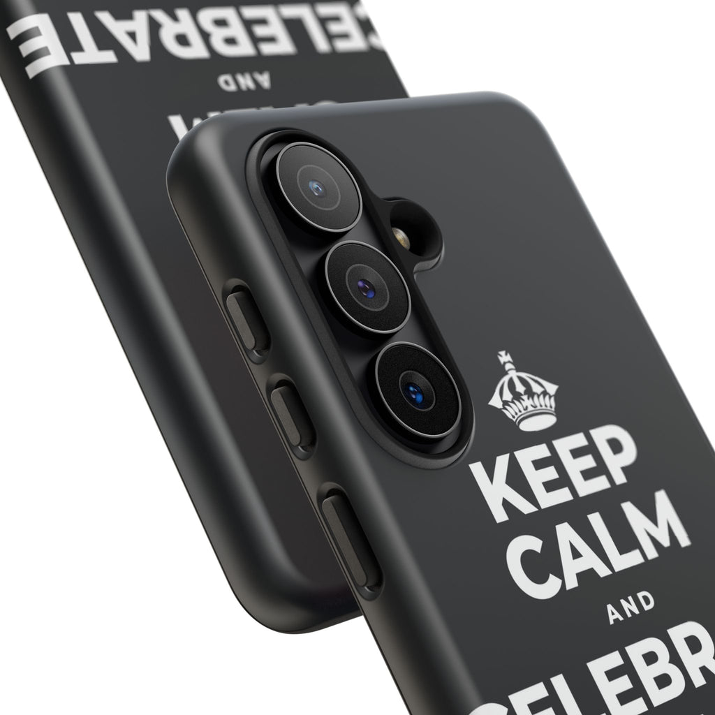 KEEP CALM AND CELEBRATE THE SMALL STUFF Phone Case (Dark)