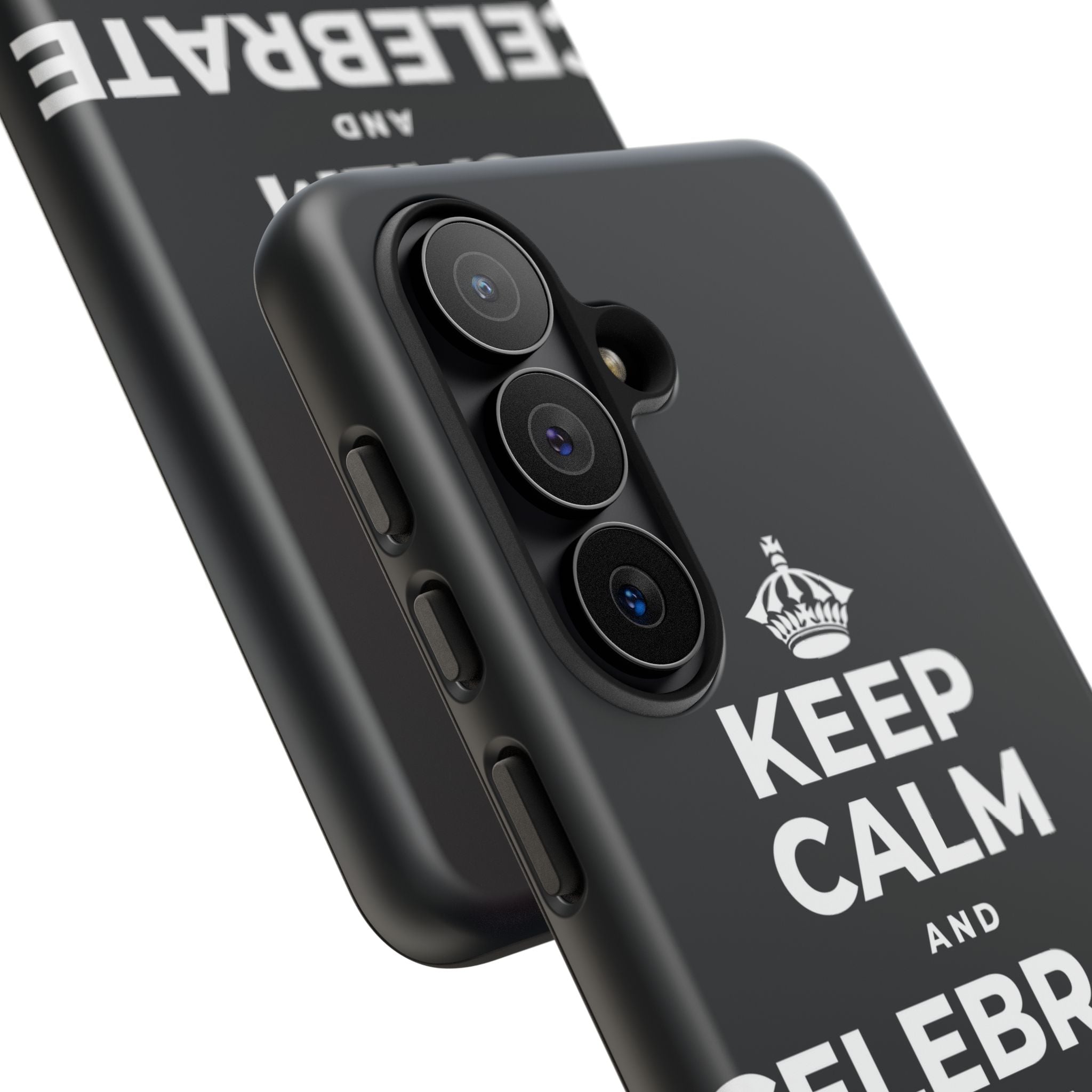 KEEP CALM AND CELEBRATE THE SMALL STUFF Phone Case (Dark)