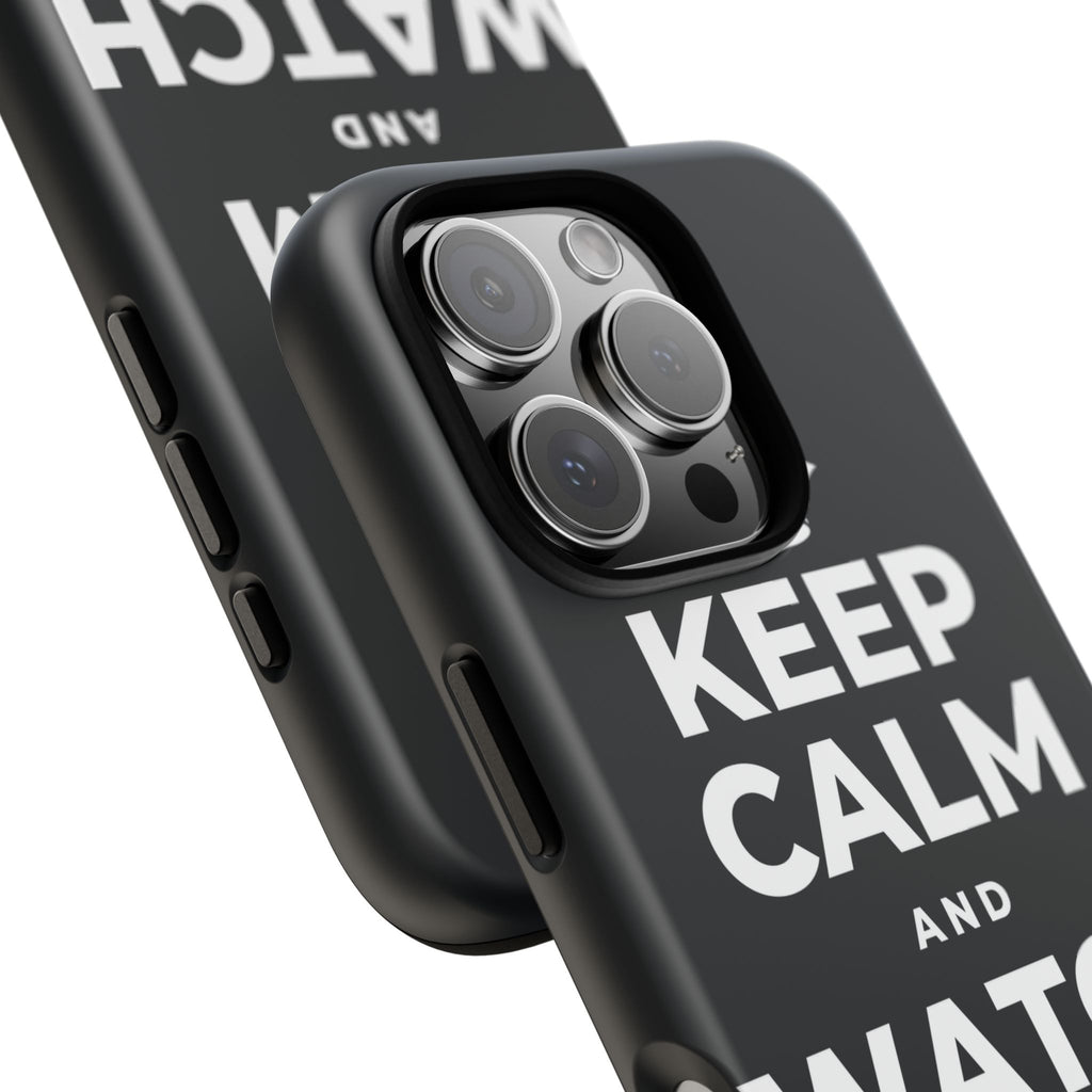 KEEP CALM AND WATCH THE CLOUDS Phone Case (Dark)